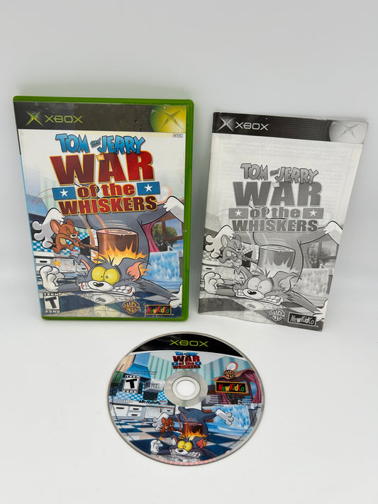 PiXEL-RETRO.COM : MICROSOFT XBOX COMPLETE CIB BOX MANUAL GAME NTSC TOM AND JERRY IN WAR OF THE WHISKERS