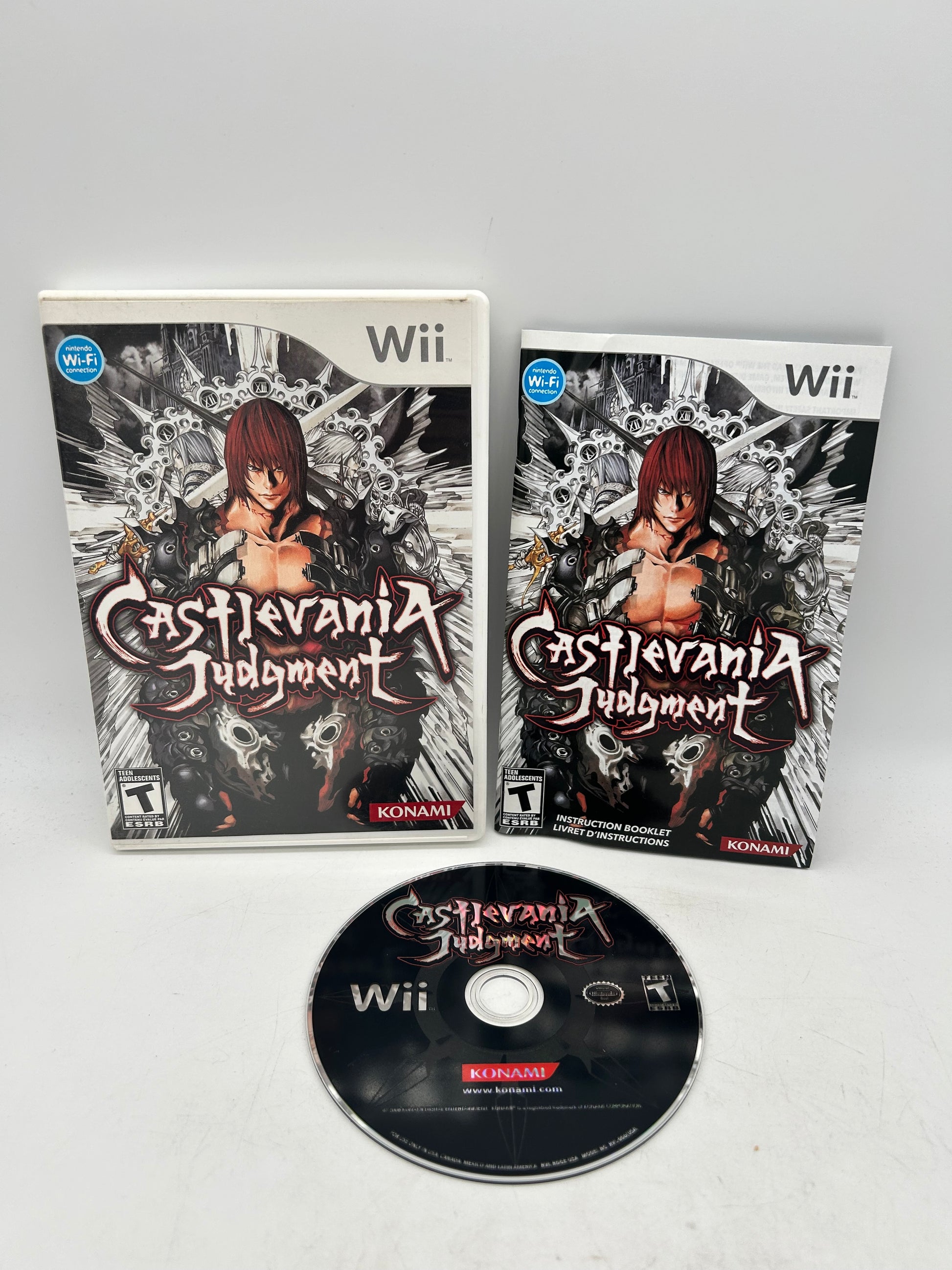 PiXEL-RETRO.COM : NINTENDO WII COMPLET CIB BOX MANUAL GAME NTSC CASTLEVANIA JUDGMENT