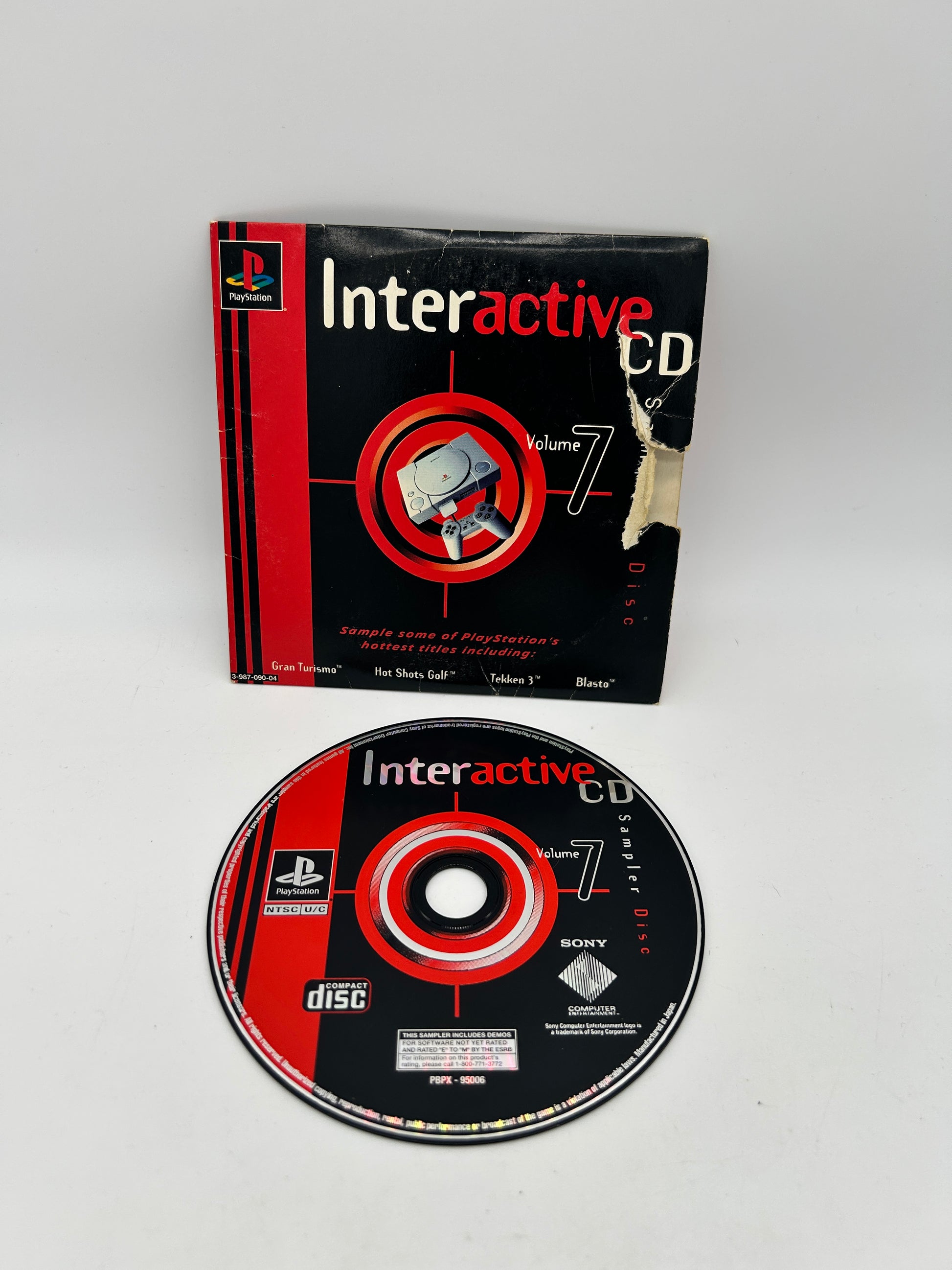 PiXEL-RETRO.COM : SONY PLAYSTATION (PS1) COMPLETE CIB BOX MANUAL GAME NTSC INTERACTIVE CD SAMPLER DISK VOLUME 7