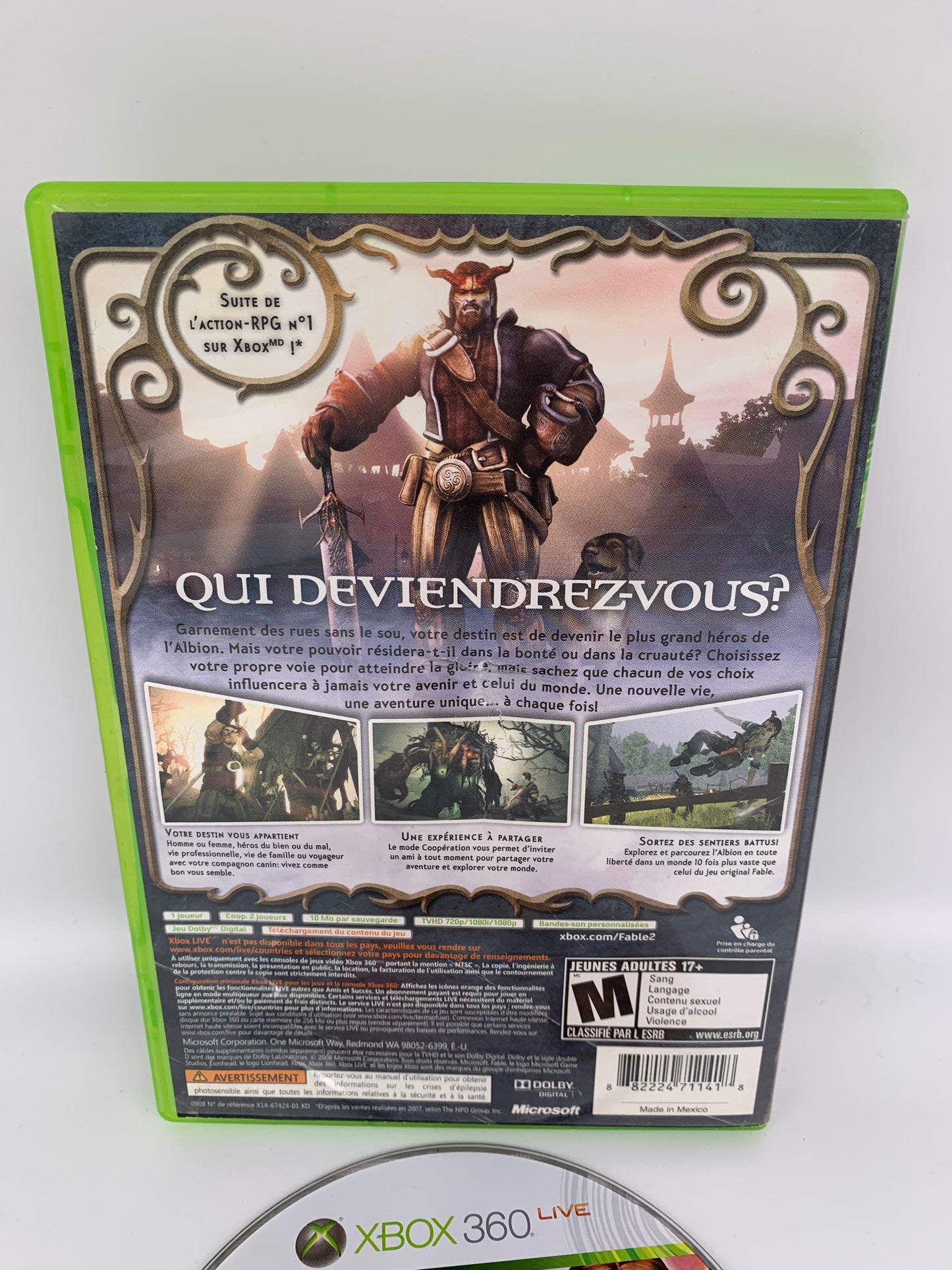MiCROSOFT XBOX 360 | FABLE II | VERSiON FRANCAiSE