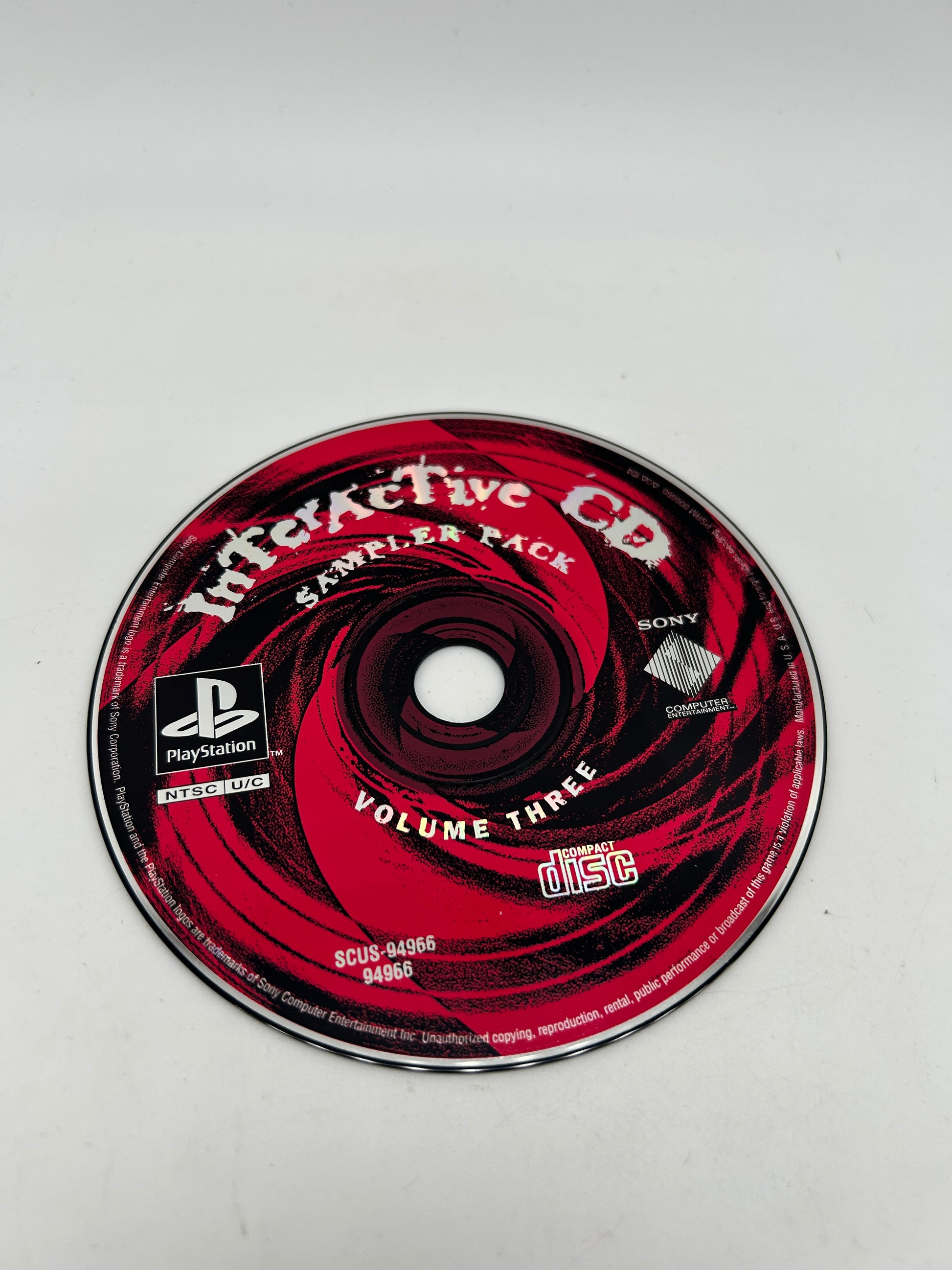 PiXEL-RETRO.COM : SONY PLAYSTATION (PS1) COMPLETE CIB BOX MANUAL GAME NTSC INTERACTIVE CD SAMPLER DISK VOLUME THREE 3