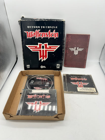 (PC) COMPLETE CIB BOX MANUAL GAME NTSC WOLFENSTEIN RETURN TO CASTLE