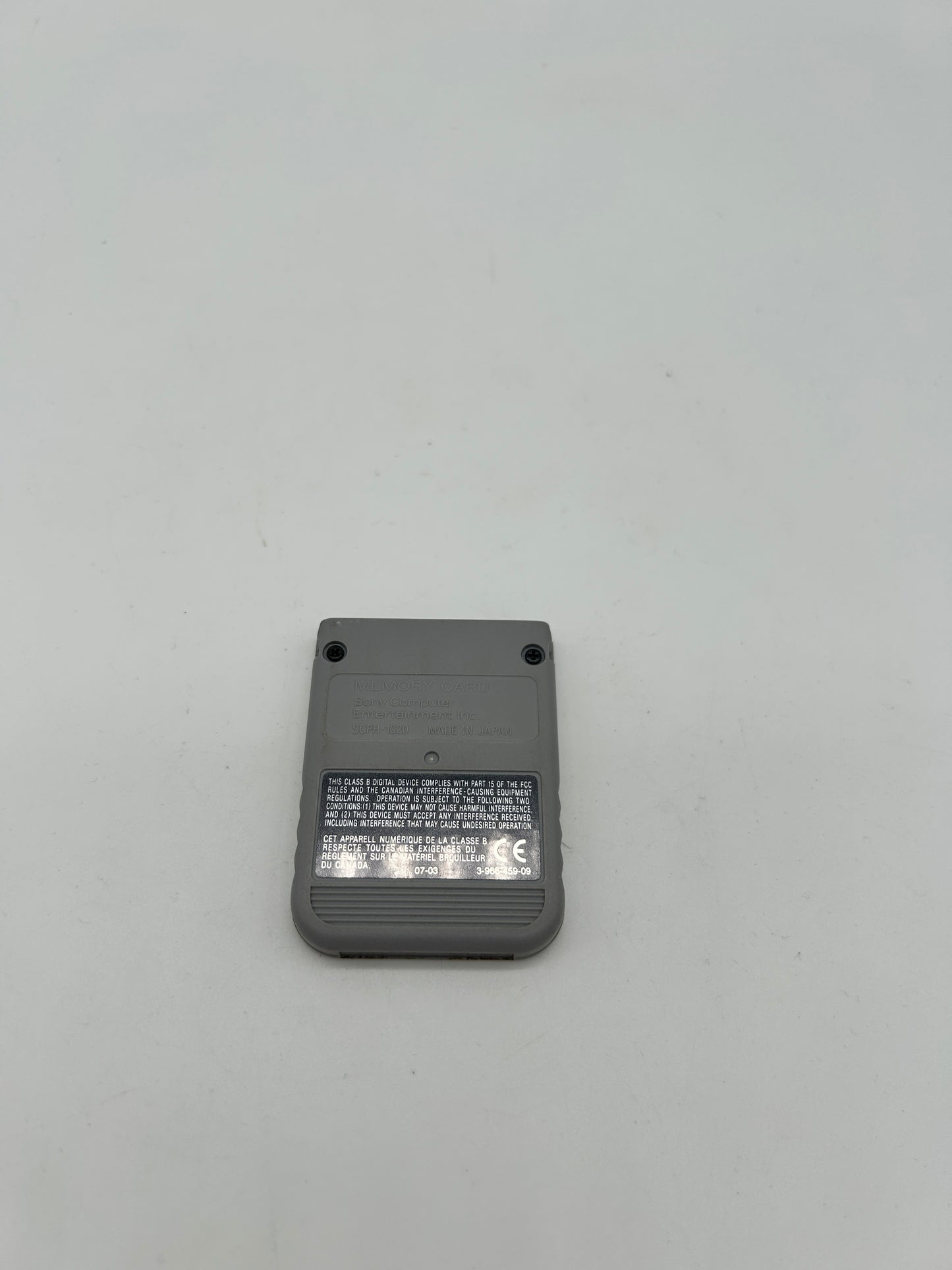 SONY PLAYSTATiON 1 [PS1] | MEMORY CARD SONY OFFiCiAL | SCPH-1020