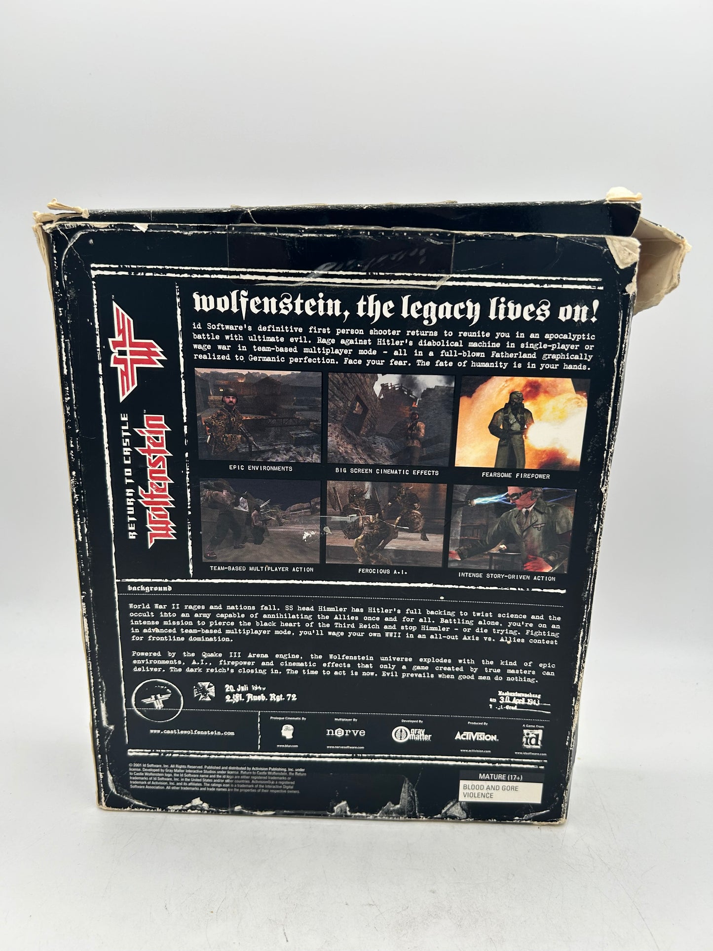 PC ORDiNATEUR | WOLFENSTEiN RETURN TO CASTLE | BiG BOX