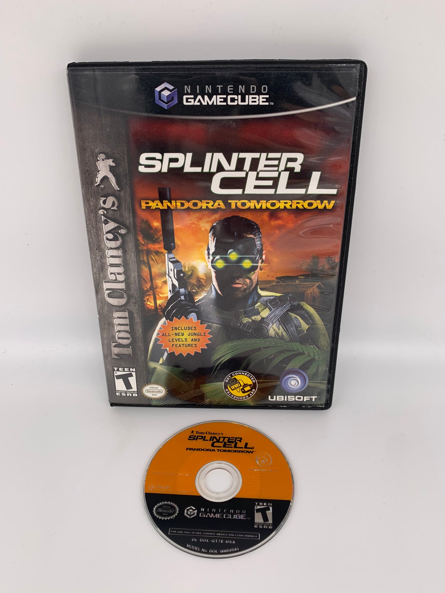 PiXEL-RETRO.COM : NINTENDO GAMECUBE COMPLETE CIB BOX MANUAL GAME NTSC TOM CLANCY'S SPLINTER CELL PANDORA TOMORROW