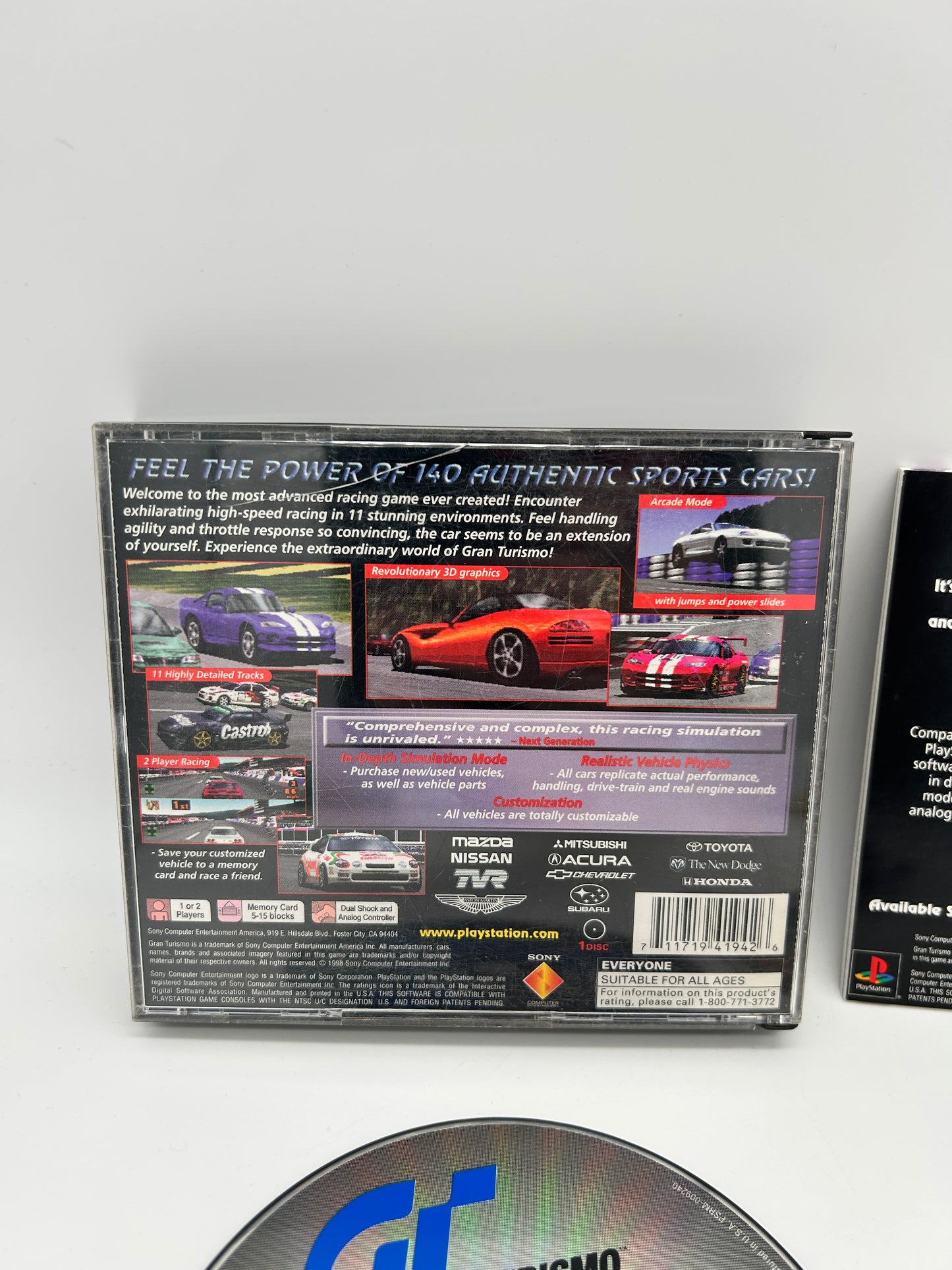SONY PLAYSTATiON [PS1] | GRAN TURiSMO GT
