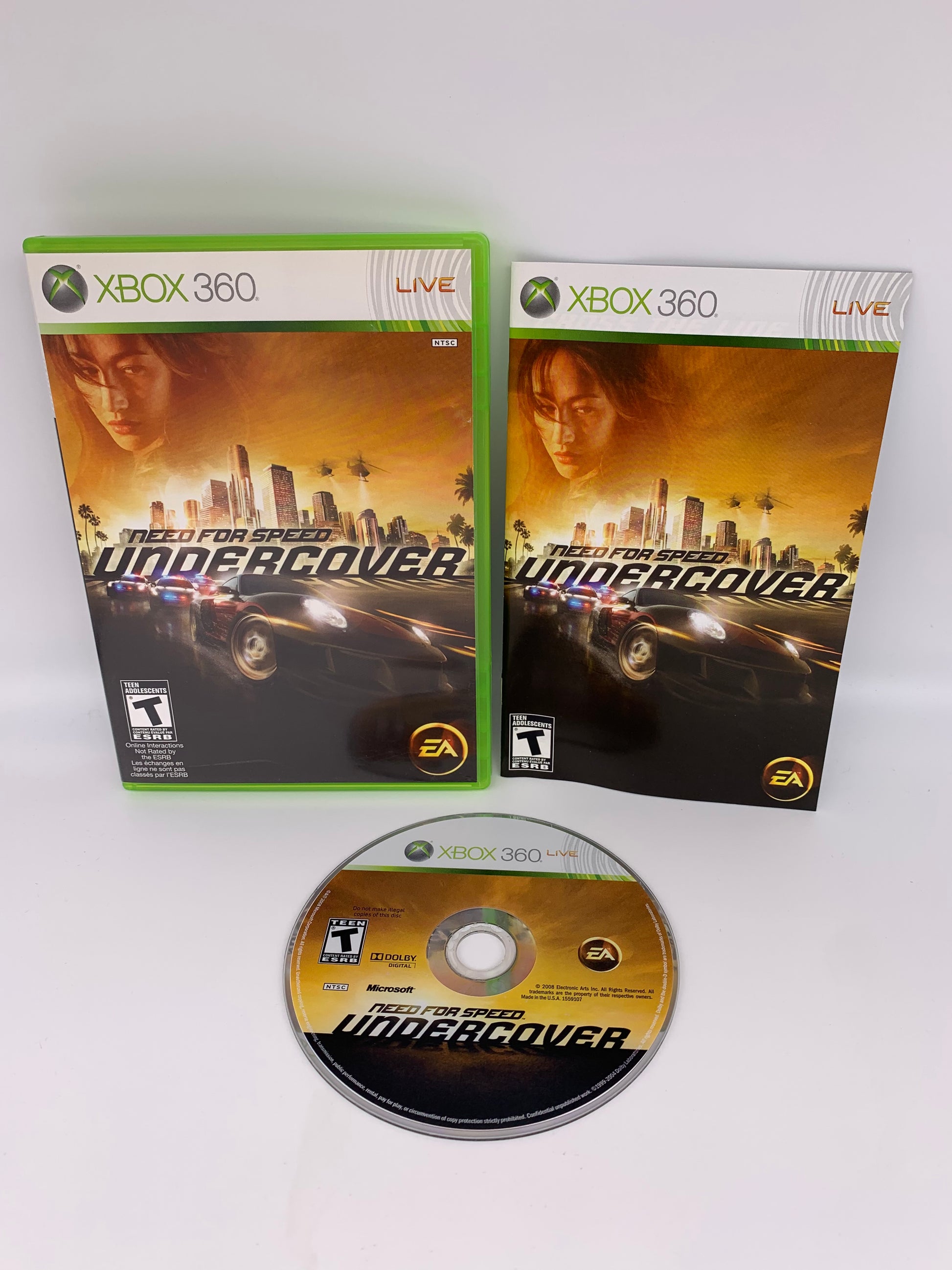 PiXEL-RETRO.COM : MICROSOFT XBOX 360 COMPLETE CIB BOX MANUAL GAME NTSC NEED FOR SPEED UNDERCOVER