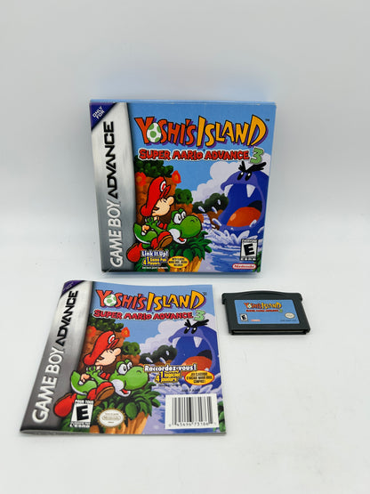PiXEL-RETRO.COM : GAME BOY ADVANCE GAMEBOY (GBA) COMPLET CIB BOX MANUAL GAME NTSC SUPER MARIO WORLD ADVANCE 3 YOSHI'S ISLAND