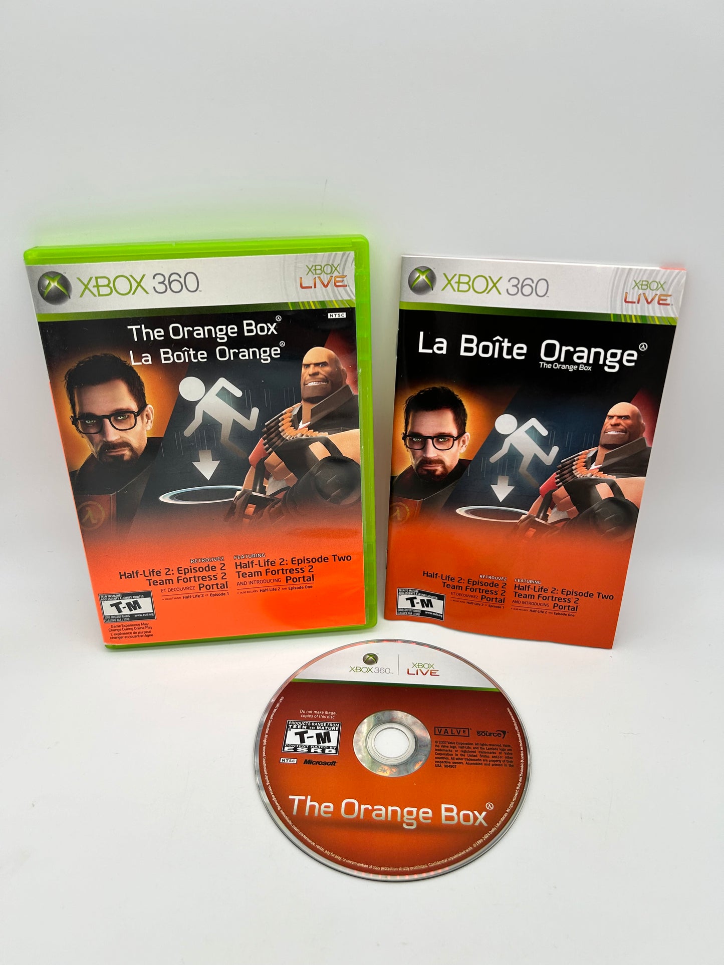 PiXEL-RETRO.COM : MICROSOFT XBOX 360 COMPLETE CIB BOX MANUAL GAME NTSC THE ORANGE BOX