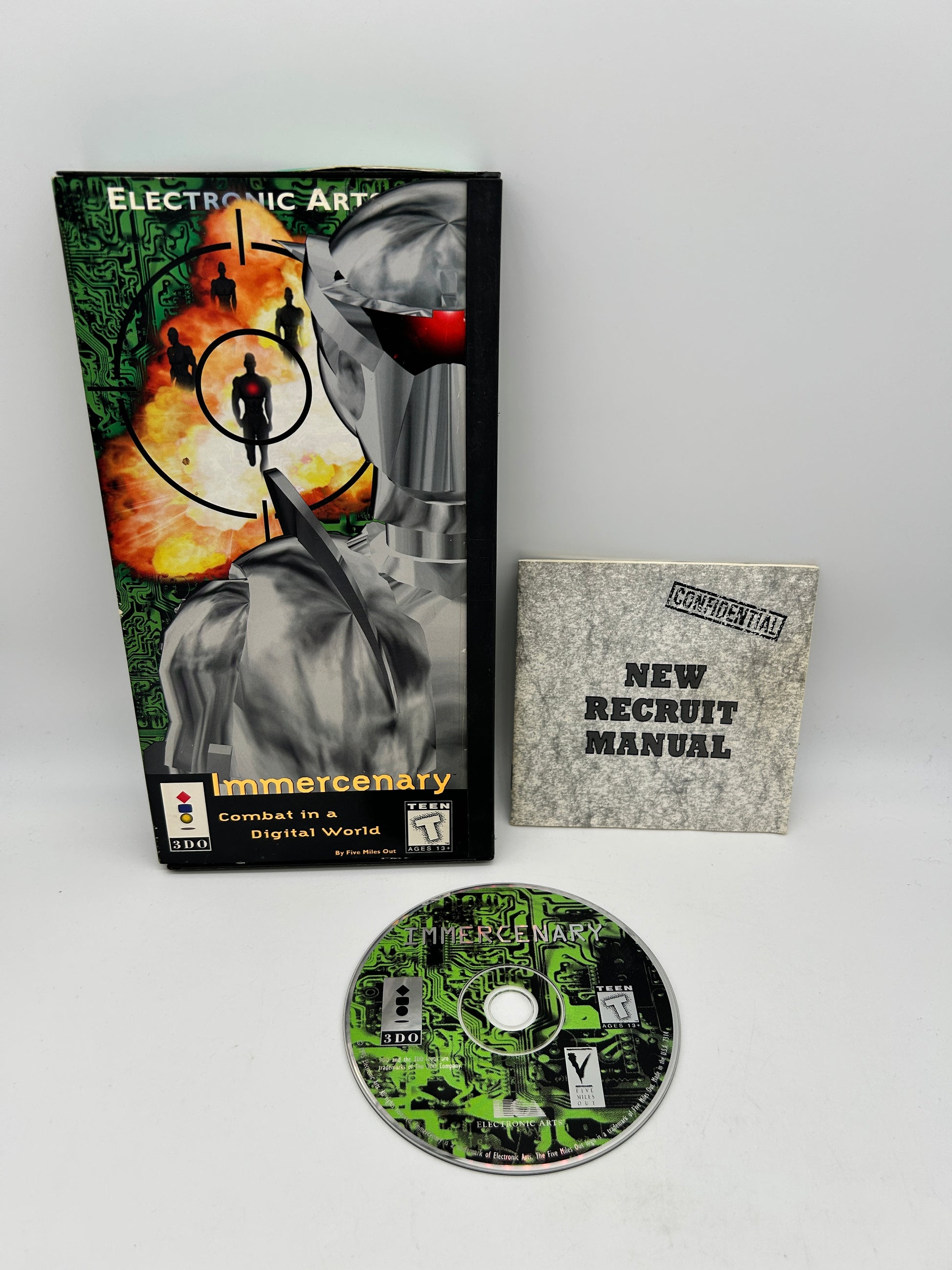 PiXEL-RETRO.COM : 3DO PANASONIC INSTRUCTION MANUAL NTSC GAME COMPLET CIB IMMERCENARY