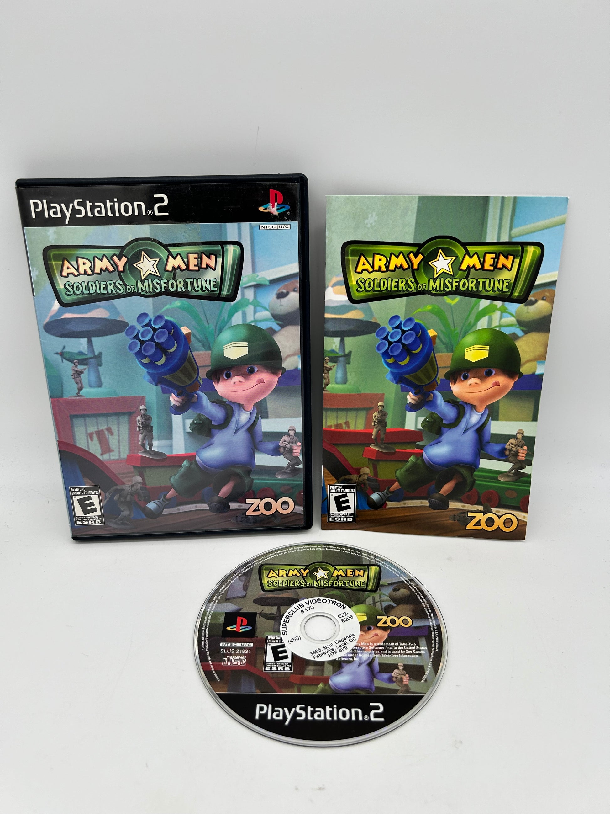 PiXEL-RETRO.COM : SONY PLAYSTATION 2 (PS2) COMPLET CIB BOX MANUAL GAME NTSC ARMY MEN SOLDIERS OF MISFORTUNE