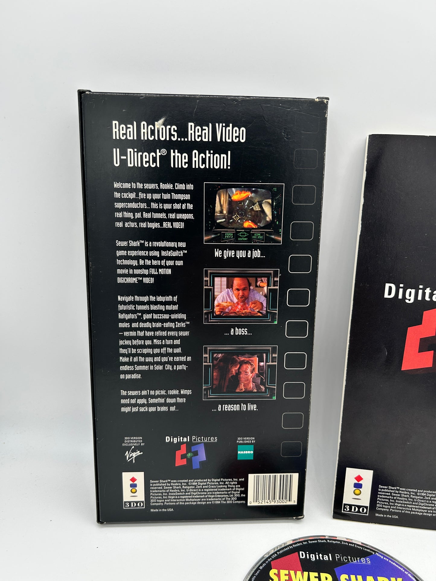 3DO PANASONiC | SEWER SHARK U-DIRECT iNTERACTIVE FILM | LONG BOX VERSiON