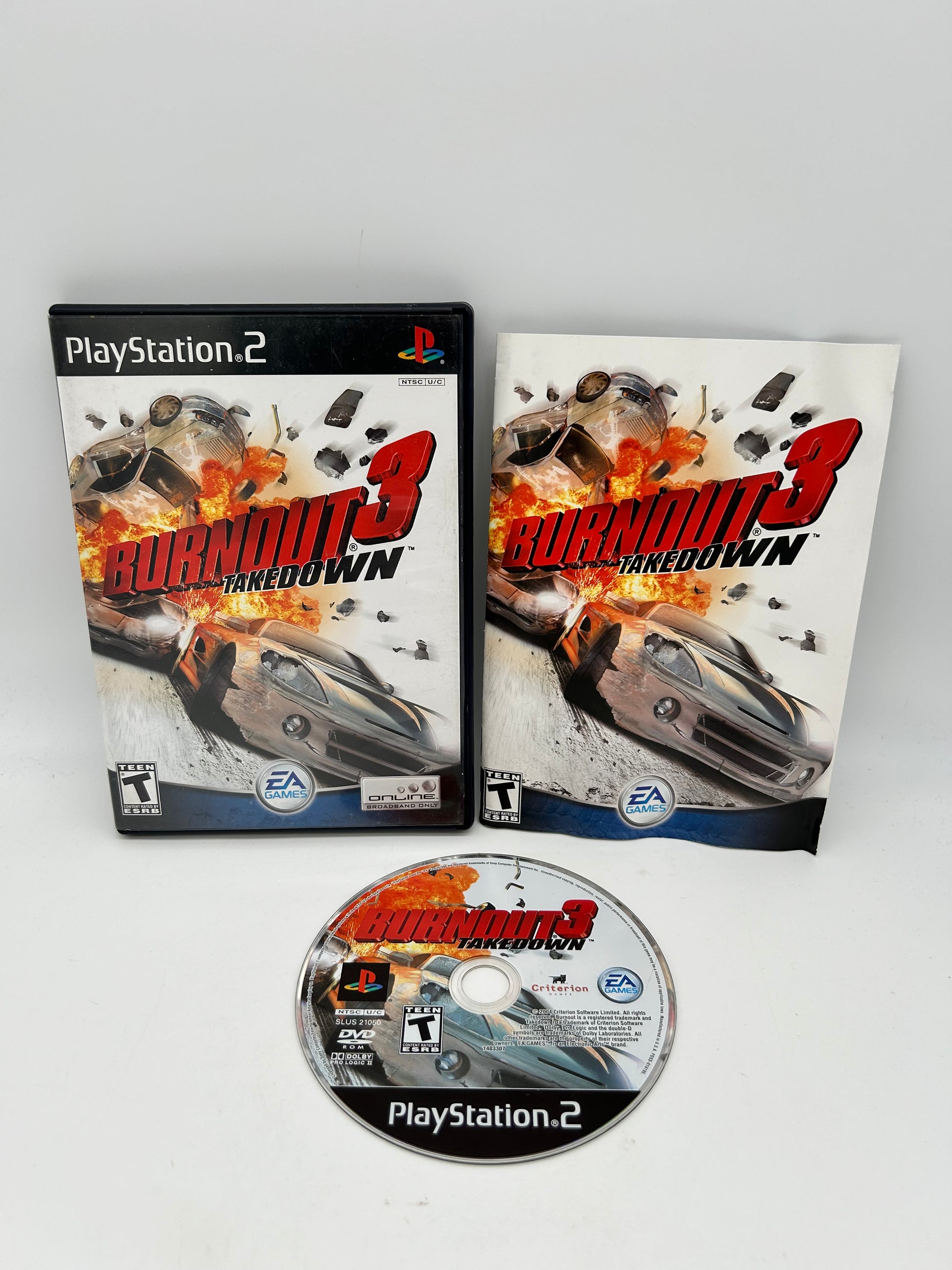 PiXEL-RETRO.COM : SONY PLAYSTATION 2 (PS2) COMPLET CIB BOX MANUAL GAME NTSC BURNOUT 3 TAKEDOWN