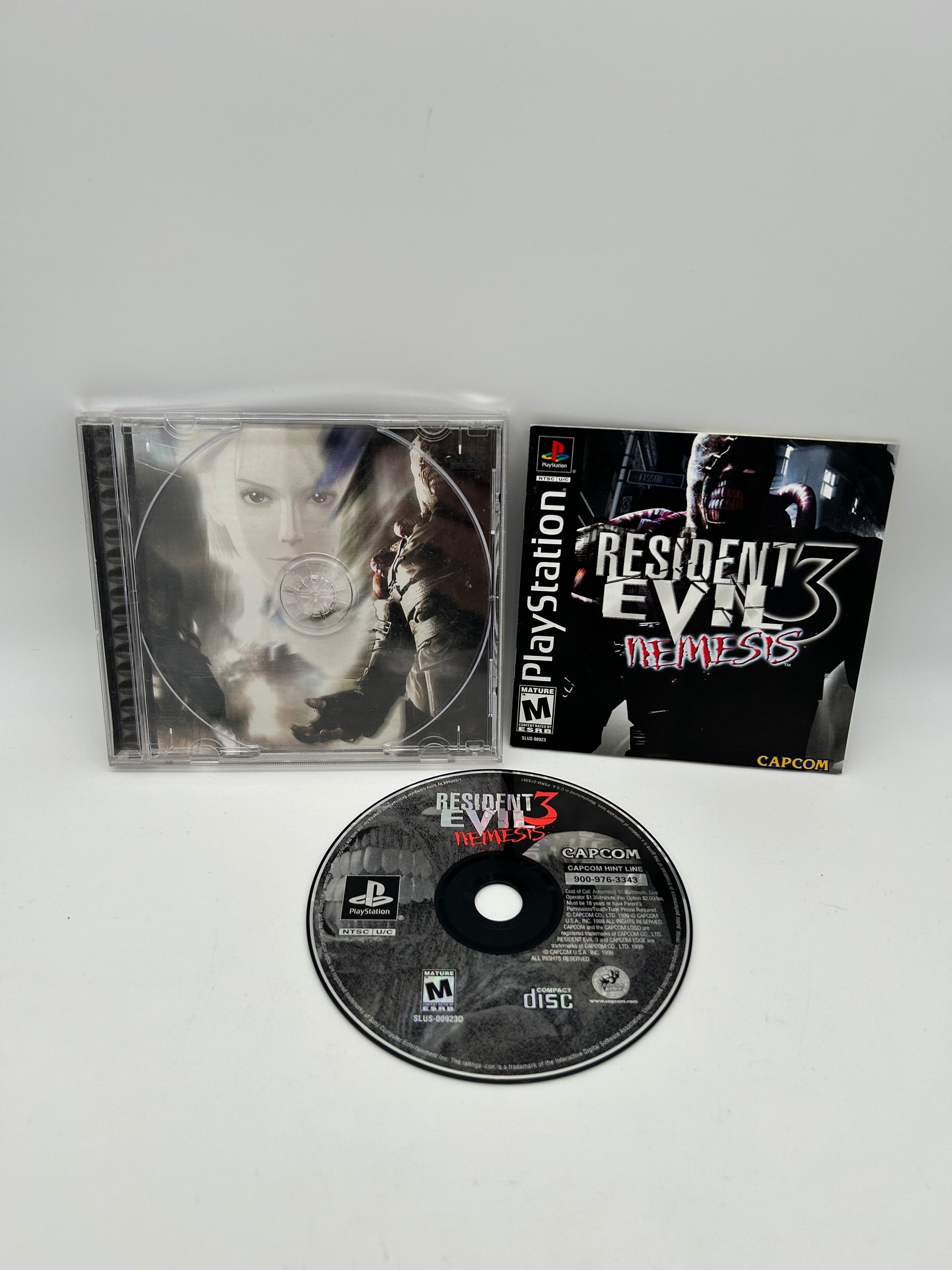 PiXEL-RETRO.COM : SONY PLAYSTATION (PS1) COMPLETE CIB BOX MANUAL GAME NTSC RESIDENT EVIL 3 NEMESIS