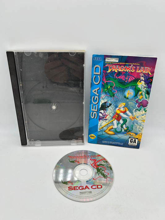 PiXEL-RETRO.COM : SEGA CD COMPLETE (CIB) GAME BOX INSTRUCTION MANUAL NTSC DRAGON'S LAIR