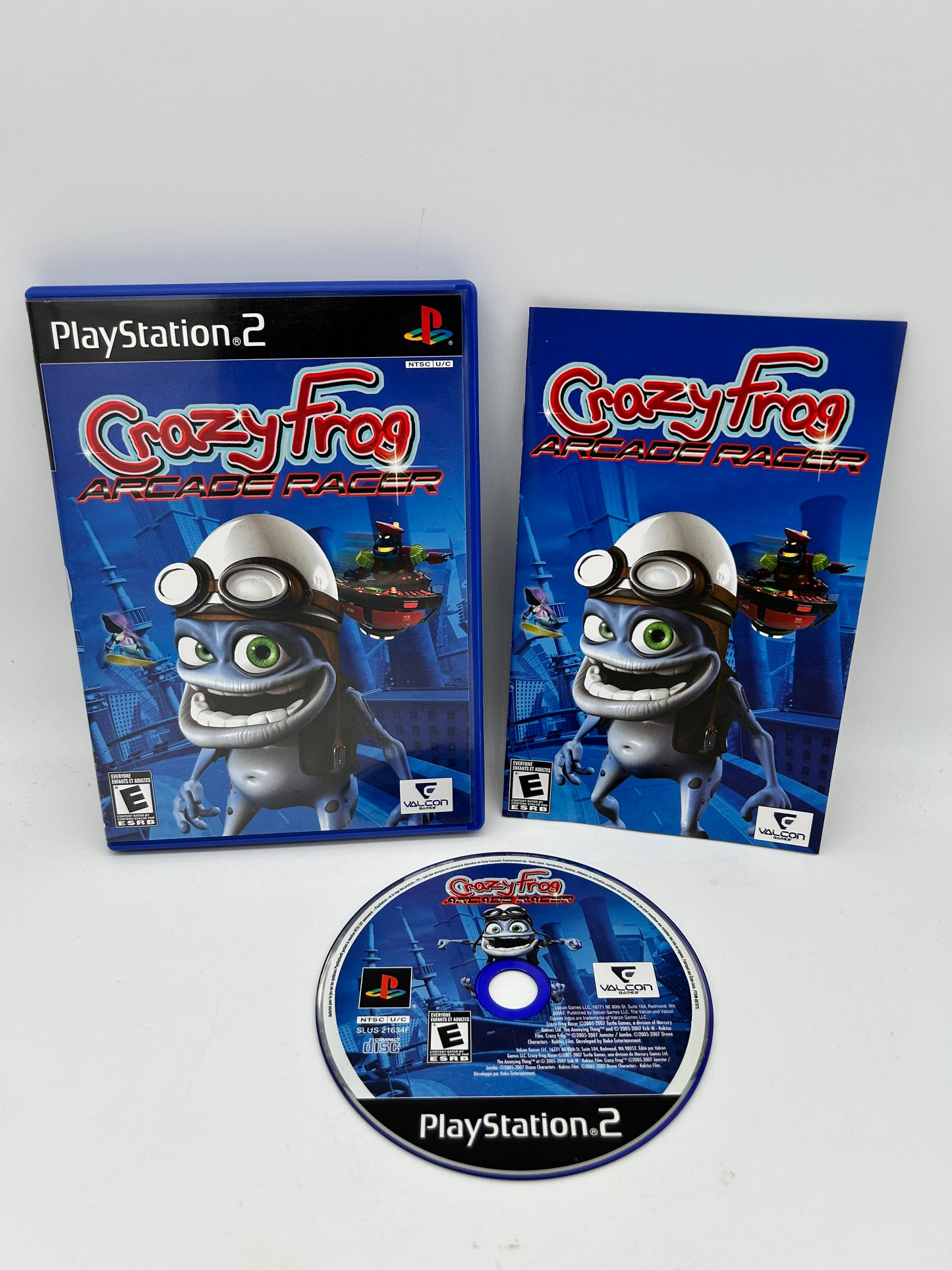 PiXEL-RETRO.COM : SONY PLAYSTATION 2 (PS2) COMPLET CIB BOX MANUAL GAME NTSC CRAZY FROG ARCADE RACER