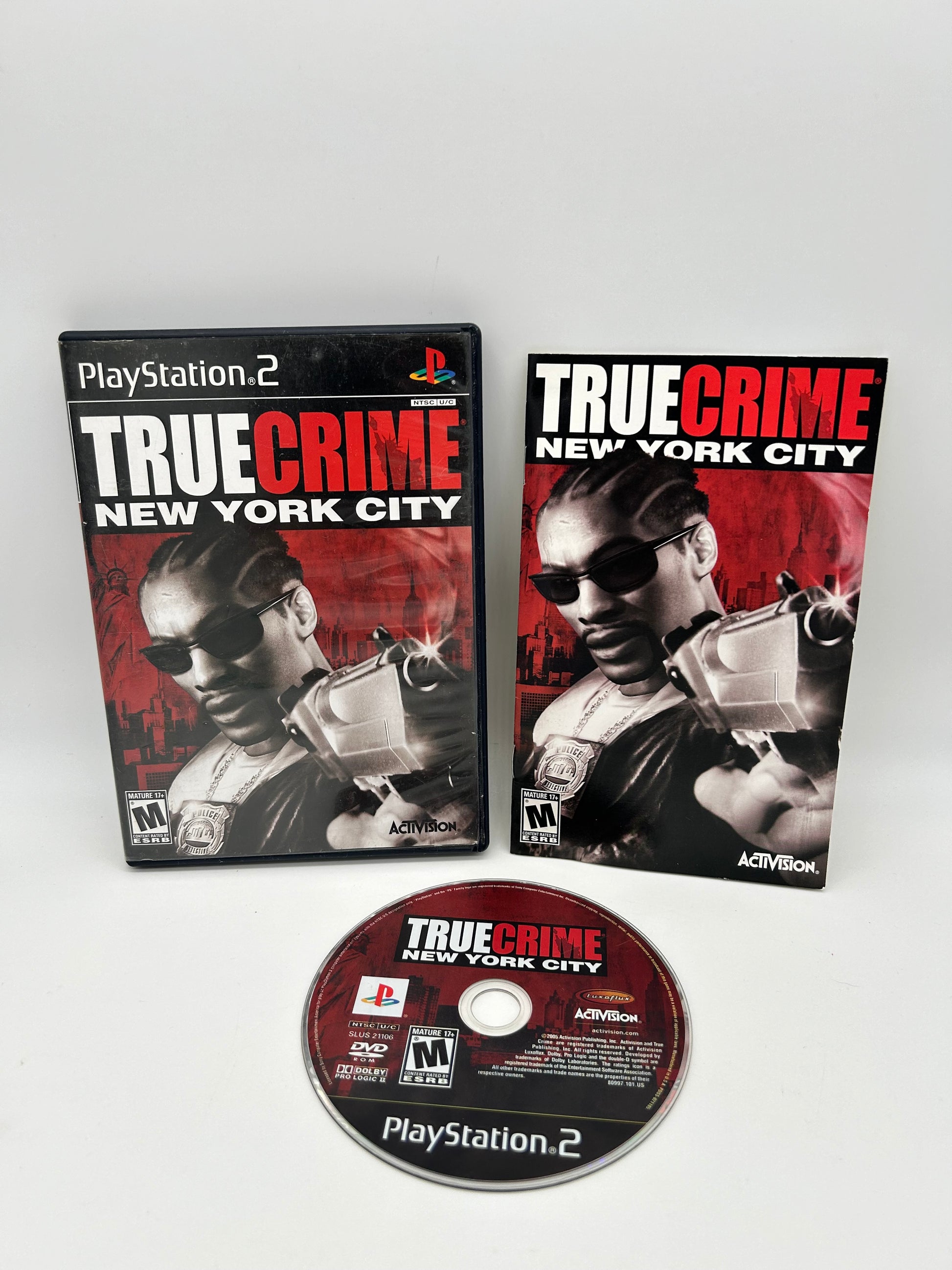 PiXEL-RETRO.COM : SONY PLAYSTATION 2 (PS2) COMPLET CIB BOX MANUAL GAME NTSC TRUE CRIME NEW YORK CITY