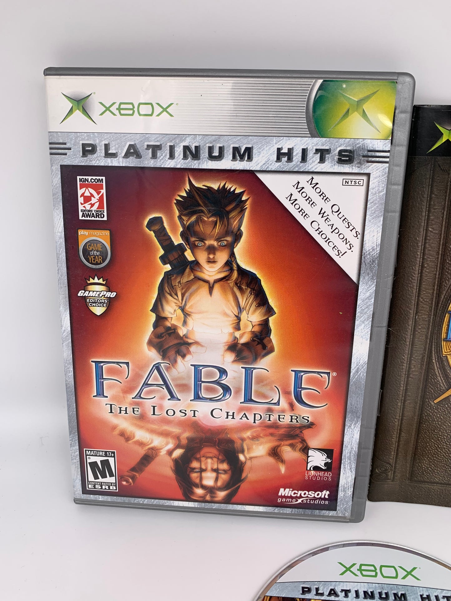 MiCROSOFT XBOX ORiGiNAL | FABLE THE LOST CHAPTERS | PLATiNUM HiTS