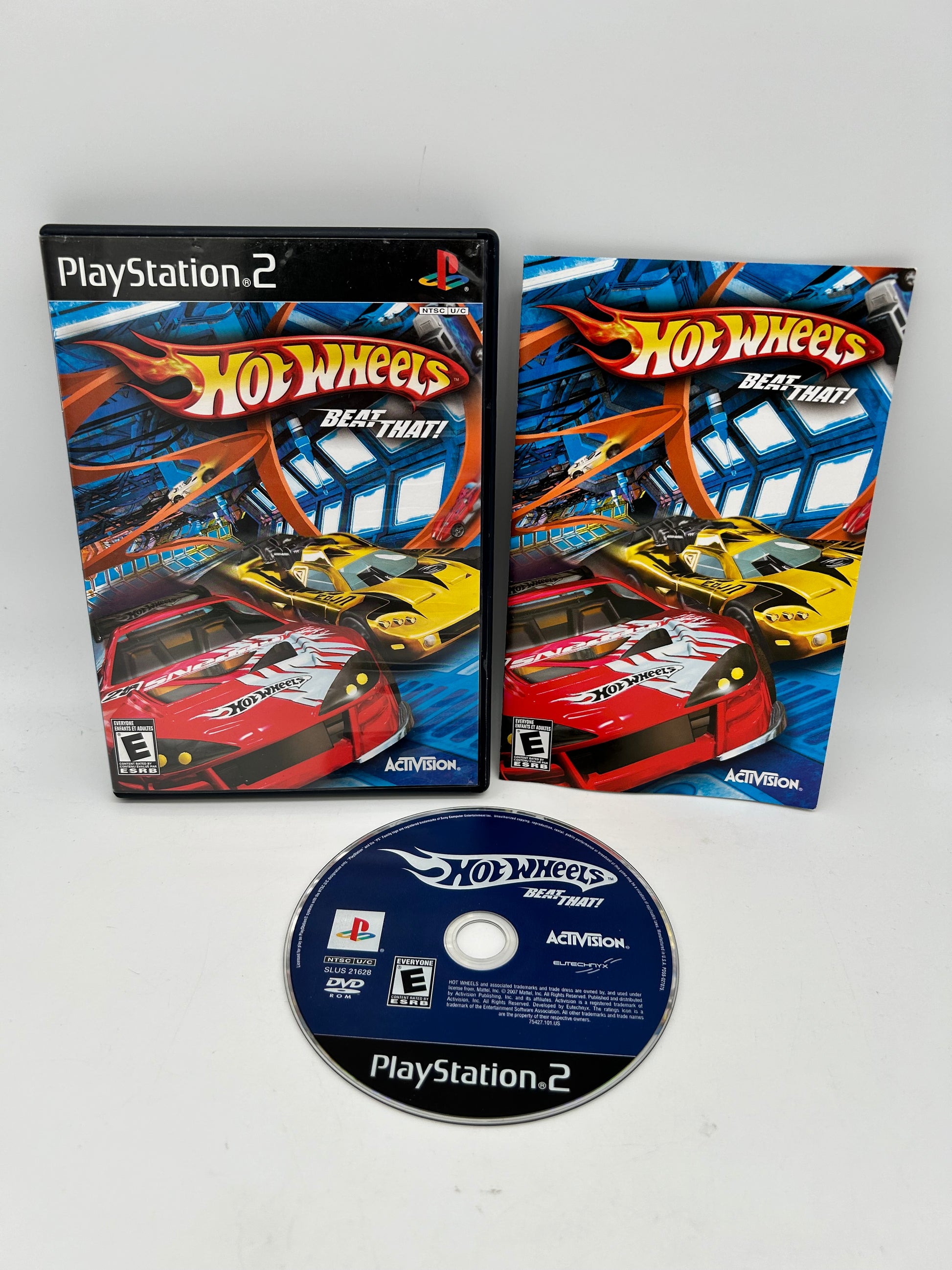 PiXEL-RETRO.COM : SONY PLAYSTATION 2 (PS2) COMPLET CIB BOX MANUAL GAME NTSC HOT WHEELS BEAT THAT!