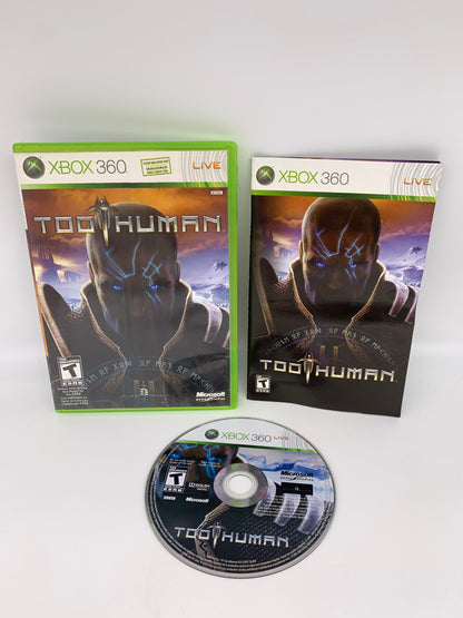 PiXEL-RETRO.COM : MICROSOFT XBOX 360 COMPLETE CIB BOX MANUAL GAME NTSC TOO HUMAN