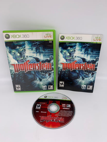 PiXEL-RETRO.COM : MICROSOFT XBOX 360 COMPLETE CIB BOX MANUAL GAME NTSC WOLFENSTEIN