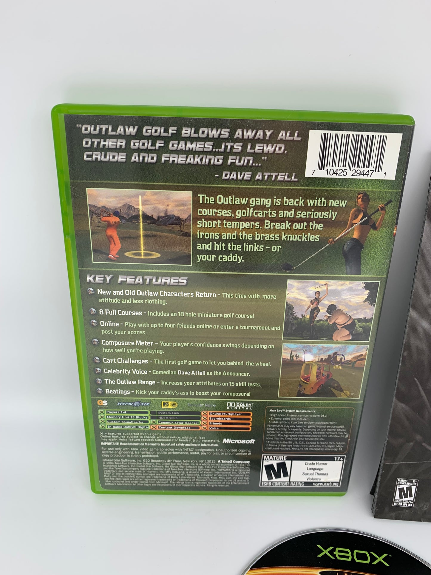 MiCROSOFT XBOX ORiGiNAL | OUTLAW GOLF 2