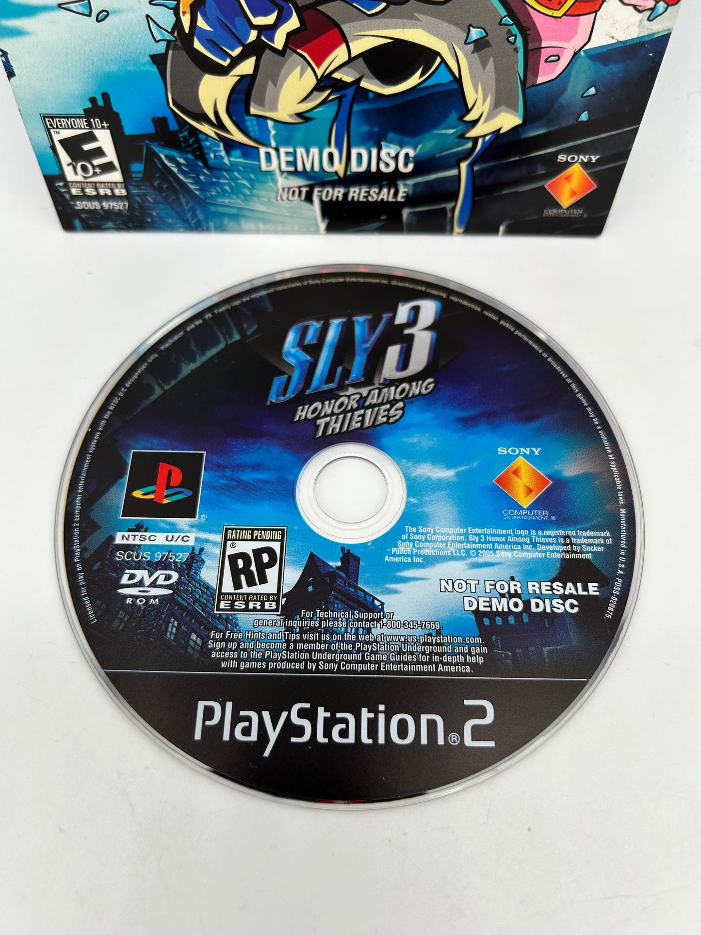 SONY PLAYSTATiON 2 [PS2] | SLY 3 HONOR AMONG THiEVES | DEMO DiSC NOT FOR RESALE