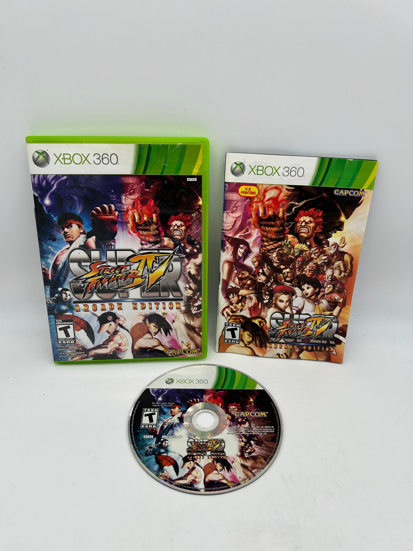 PiXEL-RETRO.COM : MICROSOFT XBOX 360 COMPLETE CIB BOX MANUAL GAME NTSC SUPER STREET FIGHTER IV ARCADE EDITION