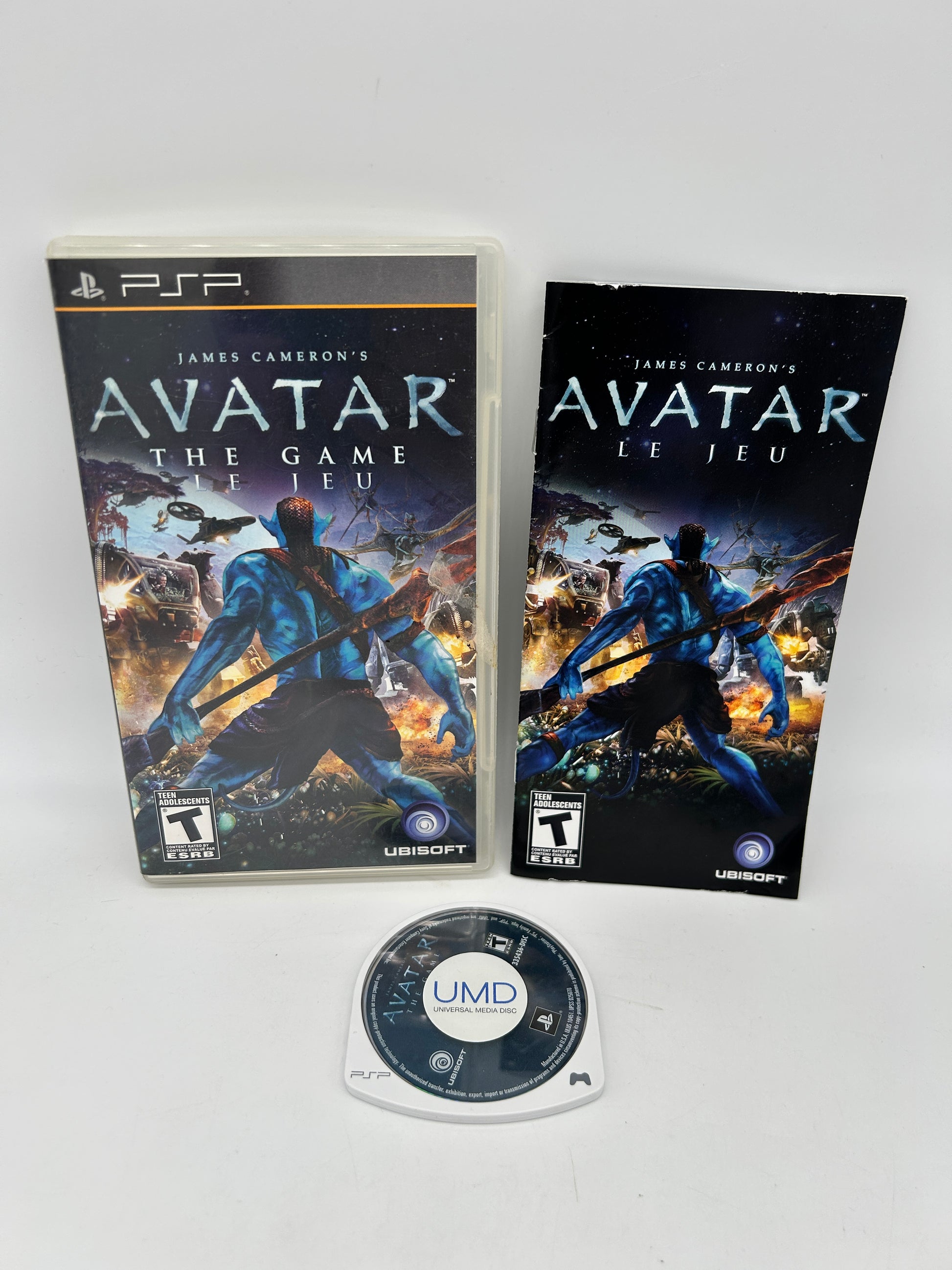 PiXEL-RETRO.COM : SONY PLAYSTATION PORTABLE (PSP) COMPLET CIB BOX MANUAL GAME NTSC AVATAR THE GAME