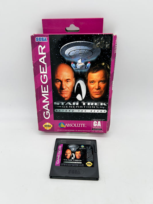 PiXEL-RETRO.COM : SEGA GAME GEAR GAME BOX INSTRUCTION MANUAL COMPLET CIB NTSC STAR TREK GENERATIONS BEYOND THE NEXUS
