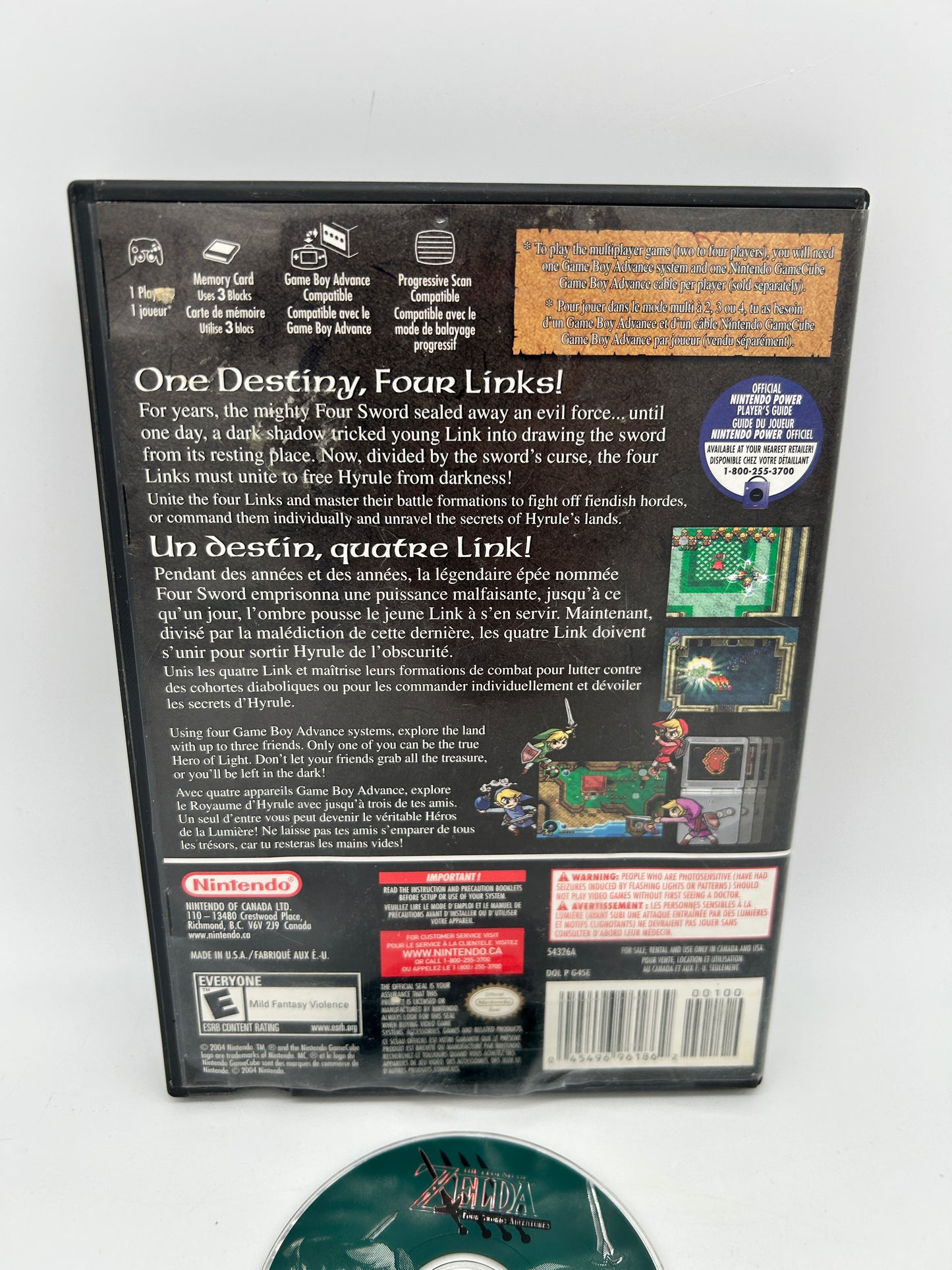 NiNTENDO GAMECUBE [NGC] | THE LEGEND OF ZELDA FOUR SWORDS ADVENTURES