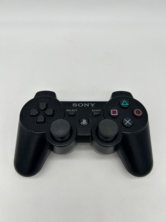 PiXEL-RETRO.COM : SONY PLAYSTATION 3 PS3 ORIGINAL BLACK WIRED DUALSHOCK CONTROLLER JOYSTICK WIRELESS CECHZC2U NTSC