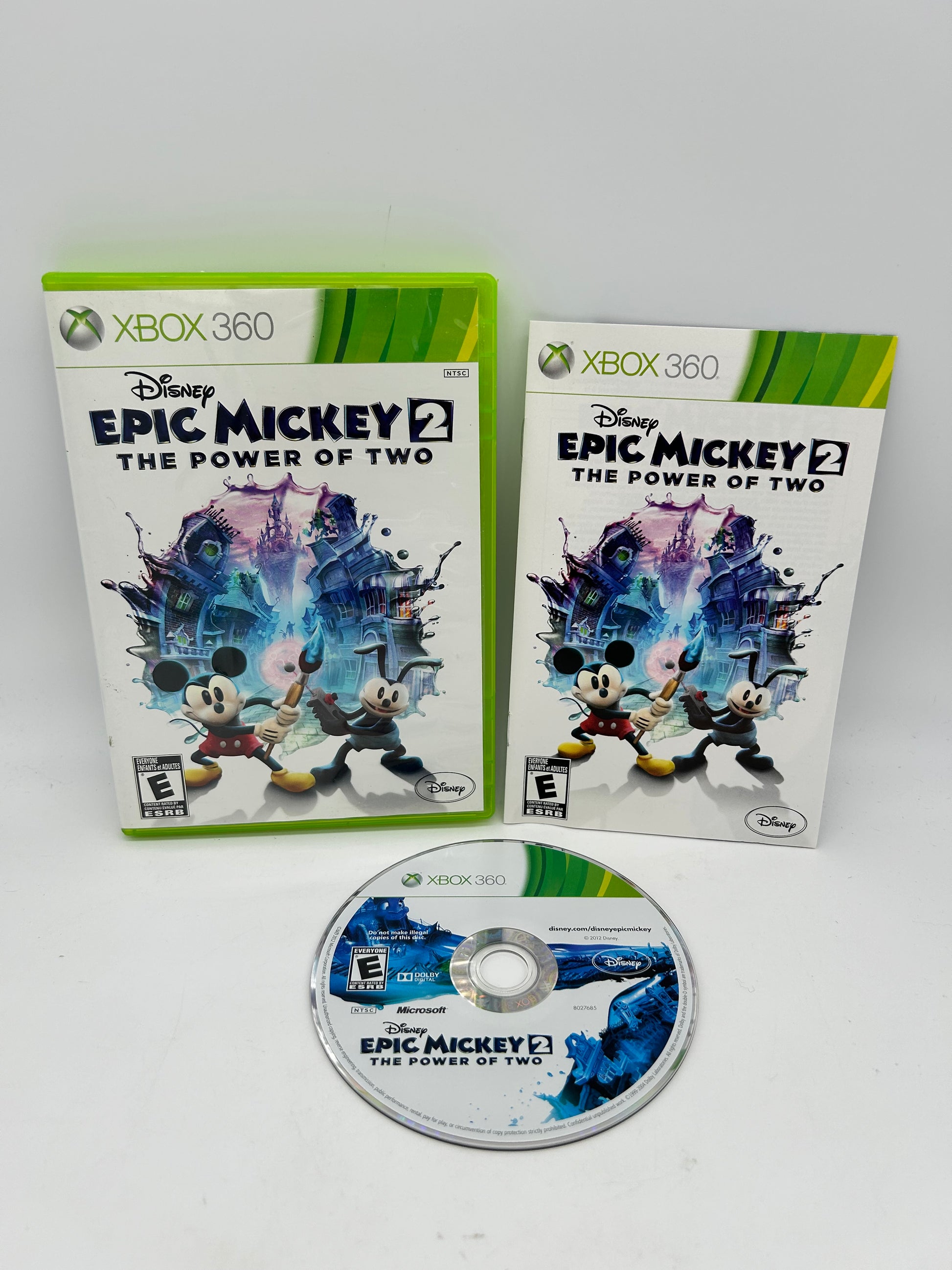 PiXEL-RETRO.COM : MICROSOFT XBOX 360 COMPLETE CIB BOX MANUAL GAME NTSC EPIC MICKEY 2 THE POWER OF TWO