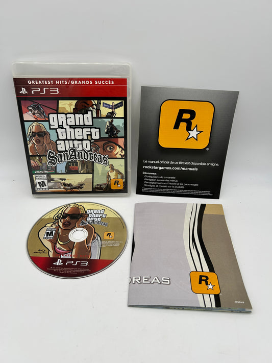 PiXEL-RETRO.COM : SONY PLAYSTATION 3 (PS3) COMPLET CIB BOX MANUAL GAME NTSC GRAND THEFT AUTO SAN ANDREAS