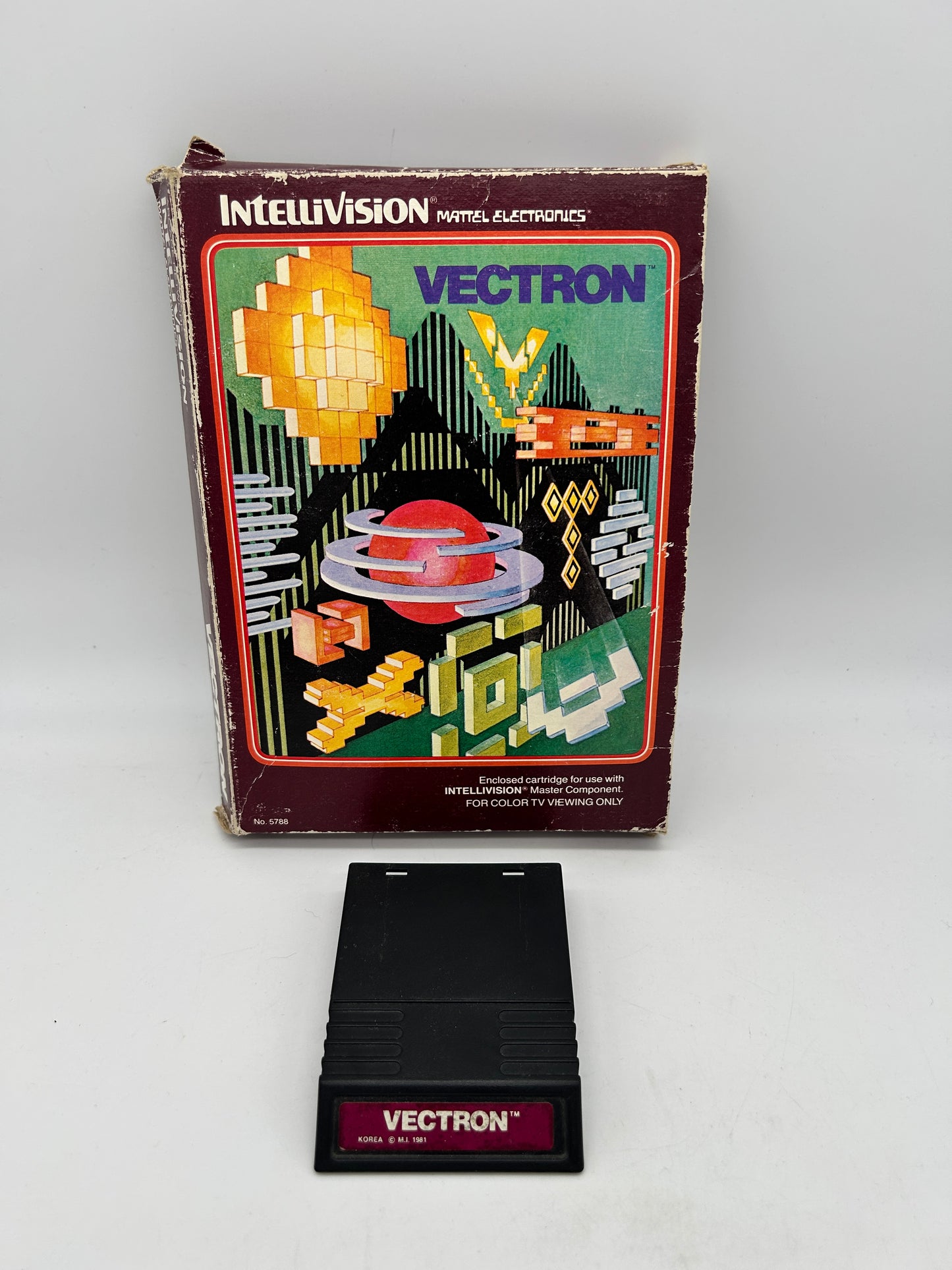PiXEL-RETRO.COM : INTELLIVISION GAME, OVERLAY, BOX NTSC VECTRON