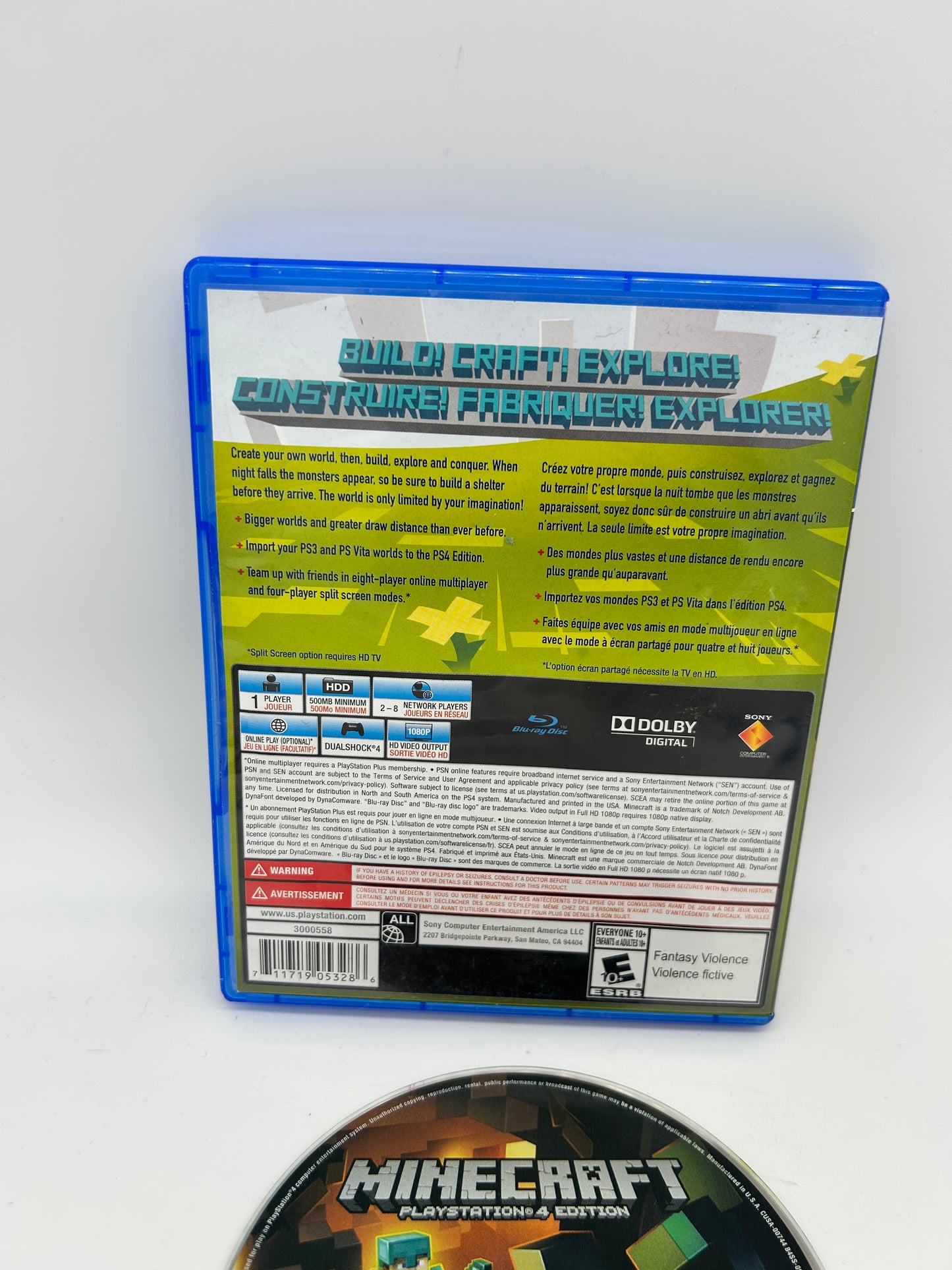 SONY PLAYSTATiON 4 [PS4] | MiNECRAFT
