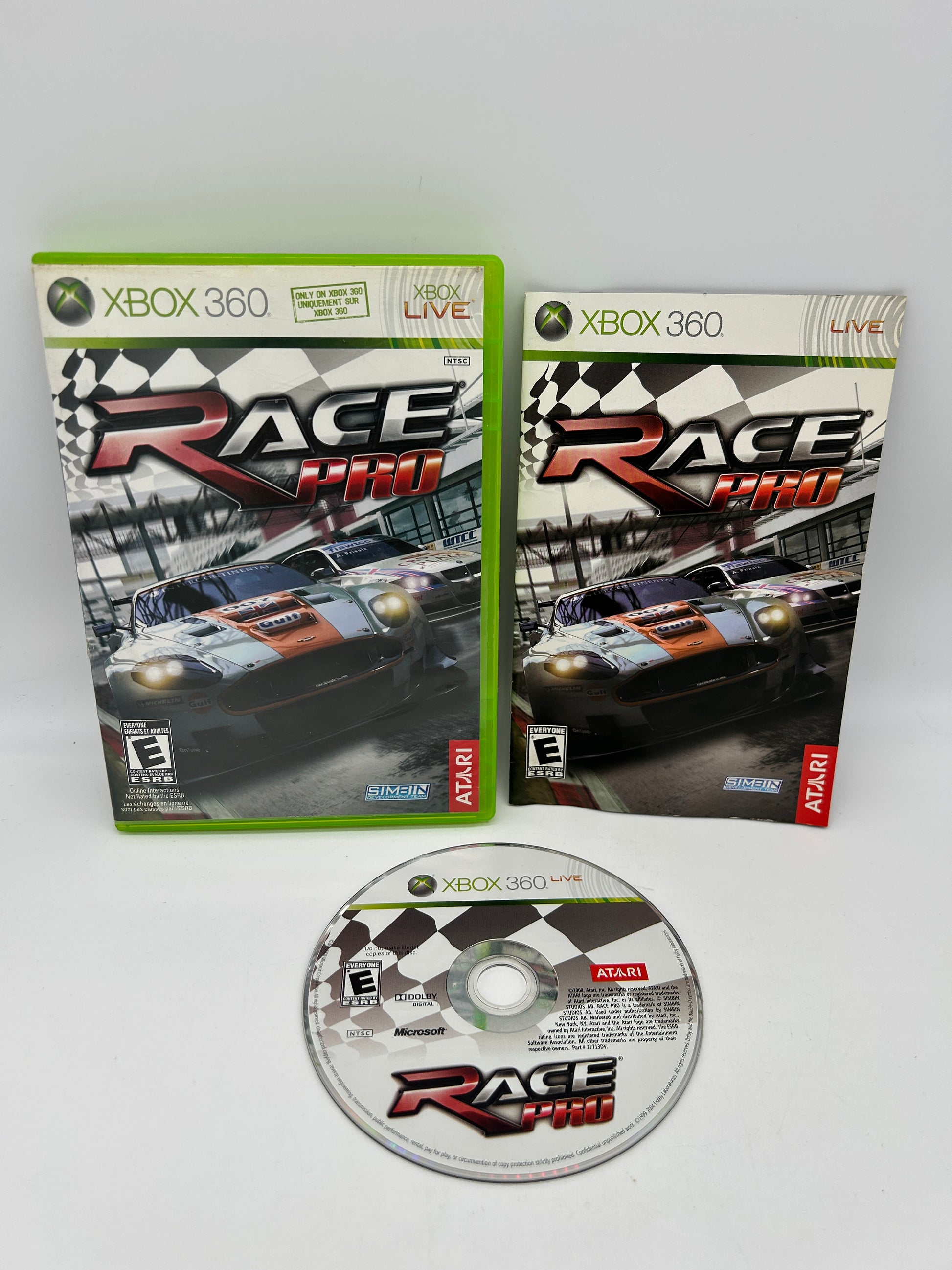 PiXEL-RETRO.COM : MICROSOFT XBOX 360 COMPLETE CIB BOX MANUAL GAME NTSC RACE PRO