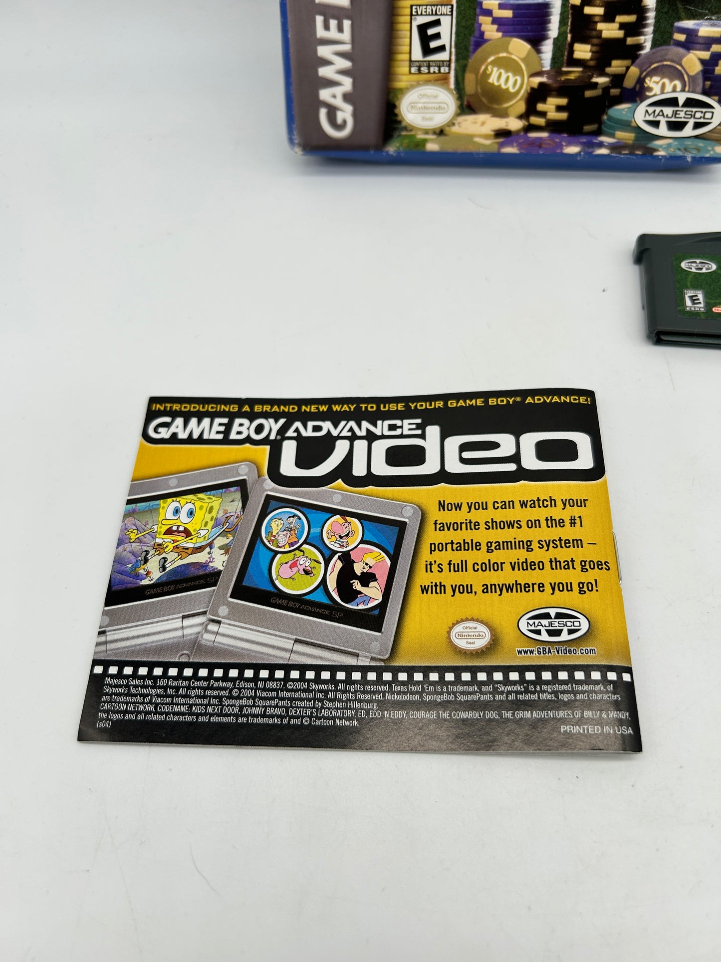 NiNTENDO GAME BOY ADVANCE [GBA] | TEXAS HOLD'EM POKER