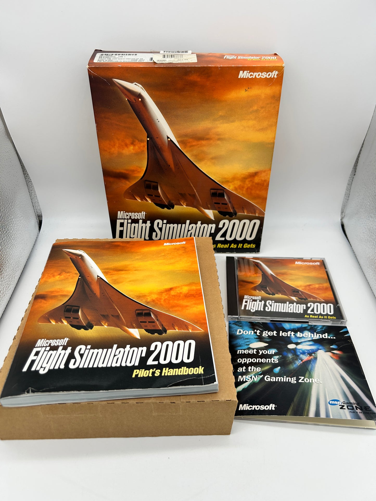 PiXEL-RETRO.COM : COMPUTER (PC) COMPLETE CIB BOX MANUAL GAME NTSC FLIGHT SIMULATOR 2000