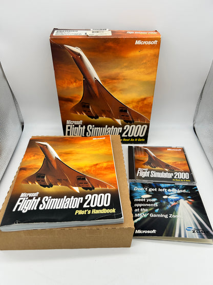 PiXEL-RETRO.COM : COMPUTER (PC) COMPLETE CIB BOX MANUAL GAME NTSC FLIGHT SIMULATOR 2000
