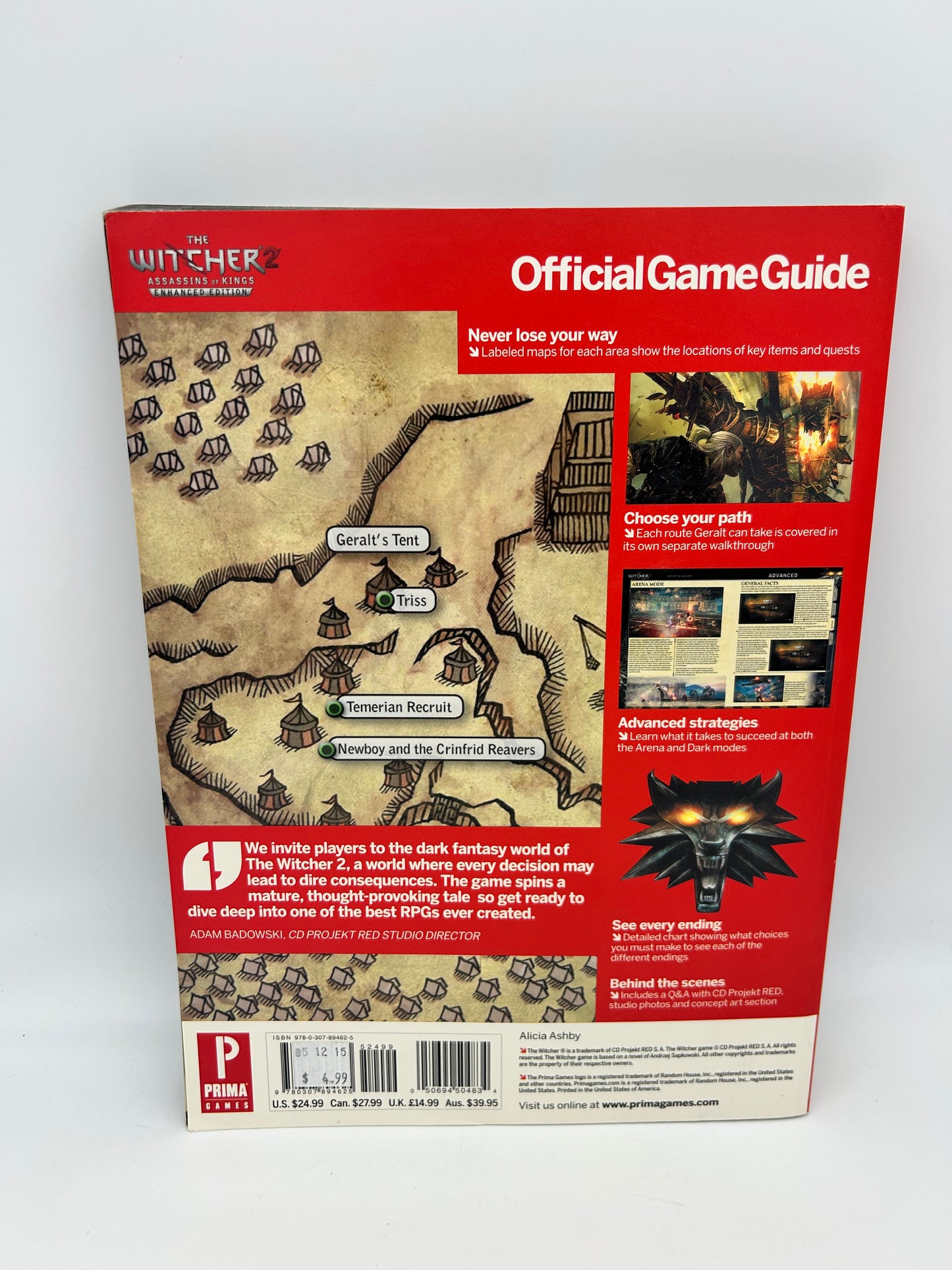 THE WITCHER 2 ASSASSINS OF KINGS STRATEGY GUIDE PRIMA GAMES | ENHANCED EDITION