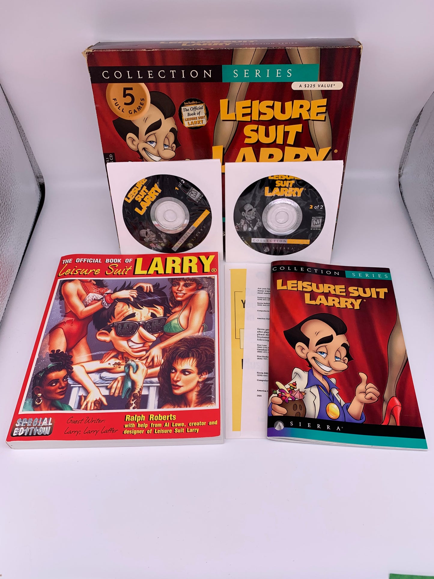 PiXEL-RETRO.COM : COMPUTER (PC) COMPLETE CIB BOX MANUAL GAME NTSC LEISURE SUIT LARRY COLLECTION SERIES