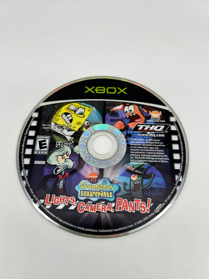 PiXEL-RETRO.COM : MICROSOFT XBOX COMPLETE CIB BOX MANUAL GAME NTSC SPONGEBOB SQUAREPANTS LIGHTS, CAMERA, PANTS