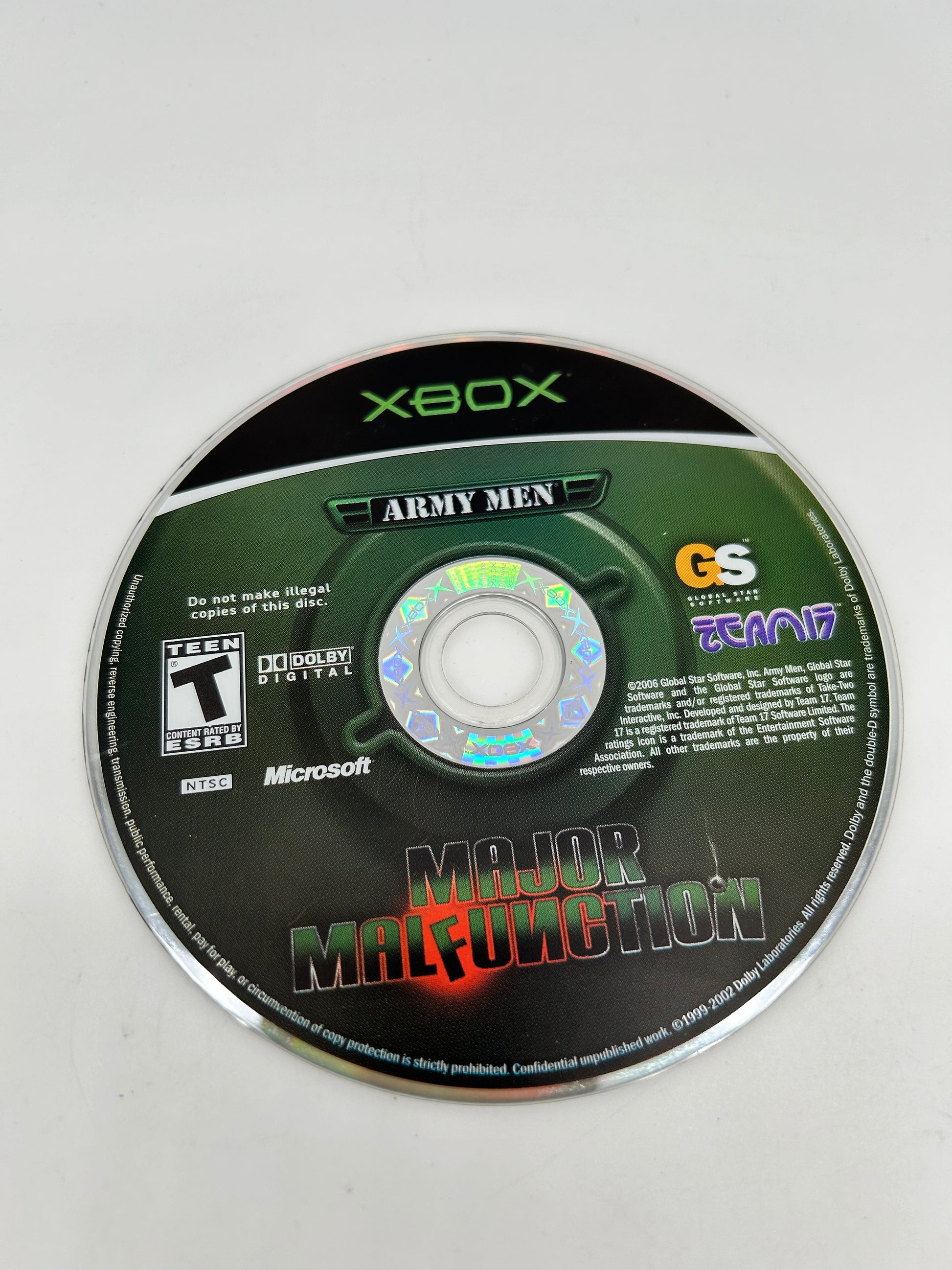 PiXEL-RETRO.COM : MICROSOFT XBOX COMPLETE CIB BOX MANUAL GAME NTSC ARMY MEN MAJOR MALFUNCTION