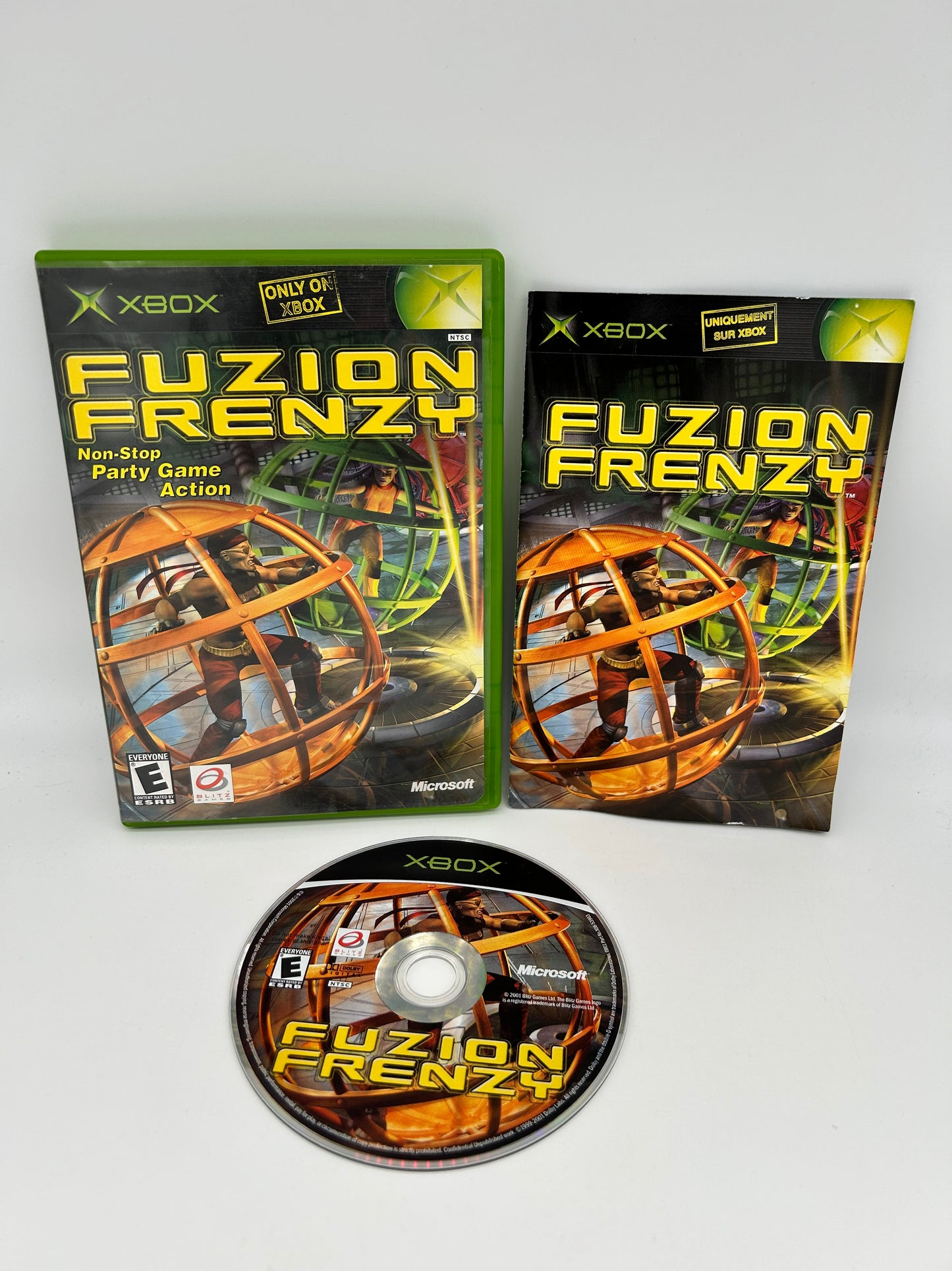 PiXEL-RETRO.COM : MICROSOFT XBOX COMPLETE CIB BOX MANUAL GAME NTSC FUZION FRENZY