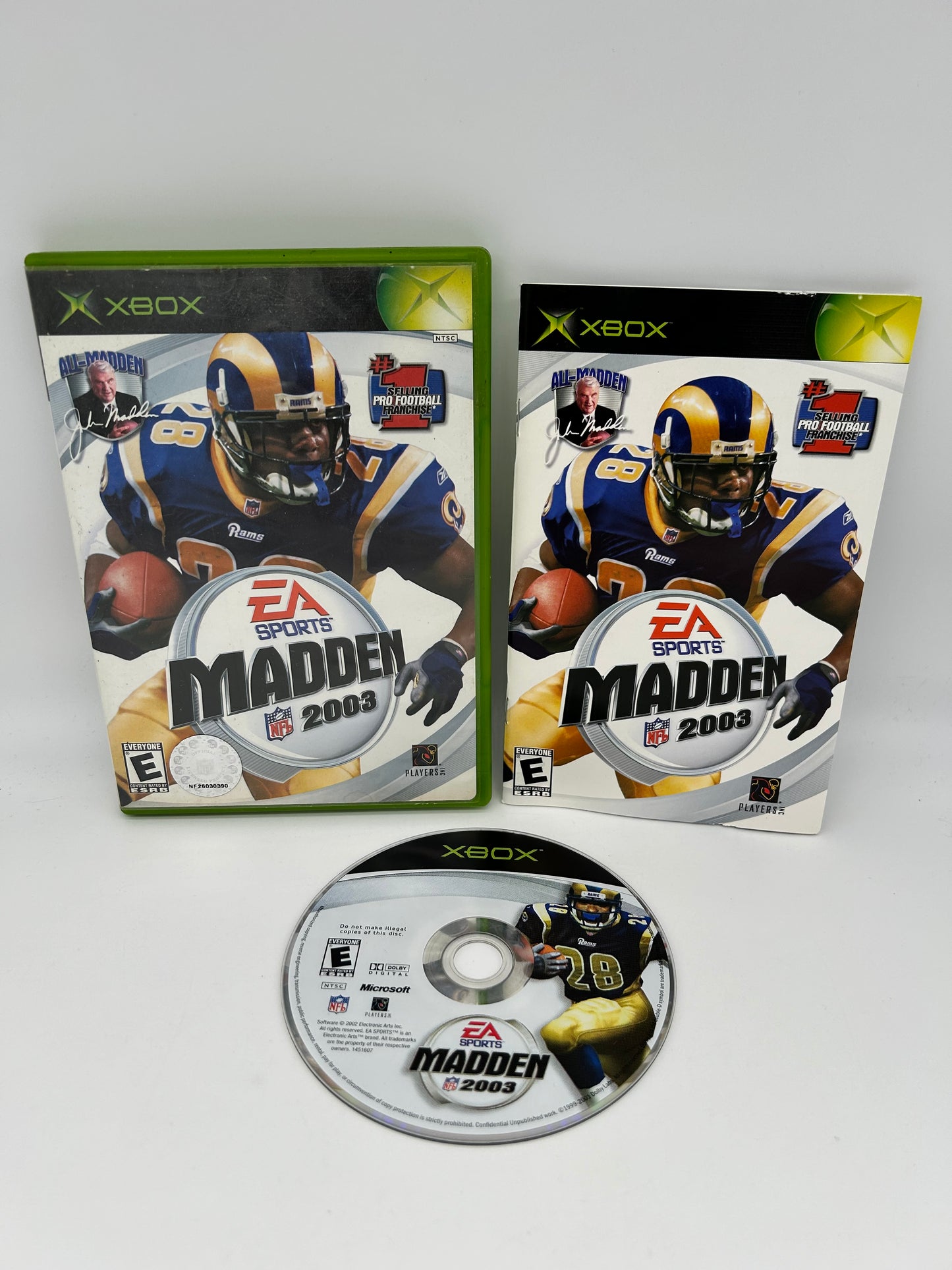 PiXEL-RETRO.COM : MICROSOFT XBOX COMPLETE CIB BOX MANUAL GAME NTSC MADDEN NFL 2003