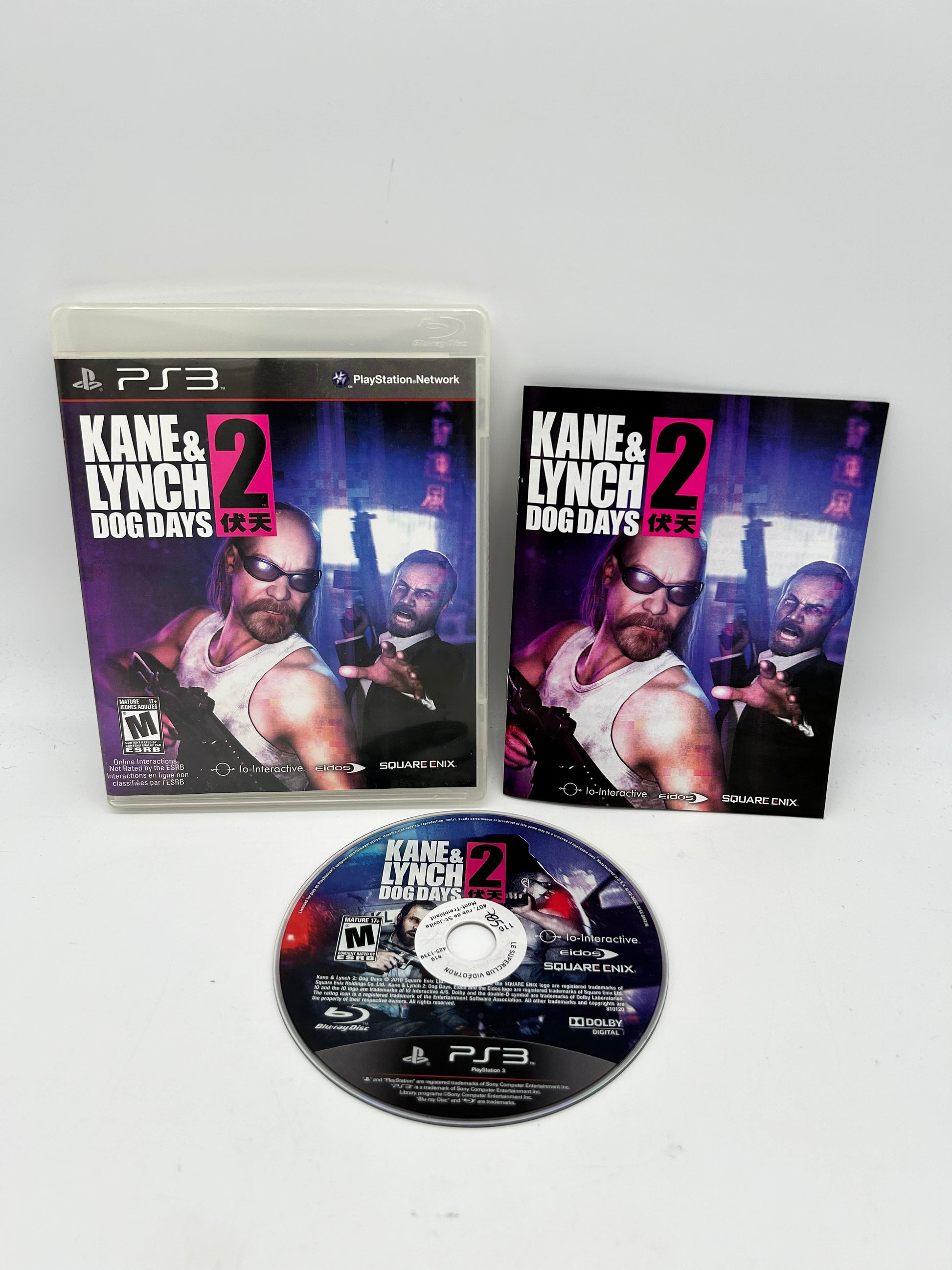 PiXEL-RETRO.COM : SONY PLAYSTATION 3 (PS3) COMPLET CIB BOX MANUAL GAME NTSC KANE & LYNCH 2 DOG DAYS