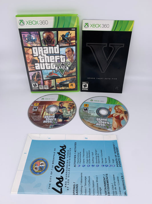 PiXEL-RETRO.COM : MICROSOFT XBOX 360 COMPLETE CIB BOX MANUAL GAME NTSC GRAND THEFT AUTO V FIVE 5