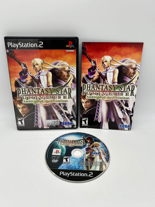 PiXEL-RETRO.COM : SONY PLAYSTATION 2 (PS2) COMPLET CIB BOX MANUAL GAME NTSC PHANTASY STAR UNiVERSE AMBiTiON OF THE iLLUMiNUS