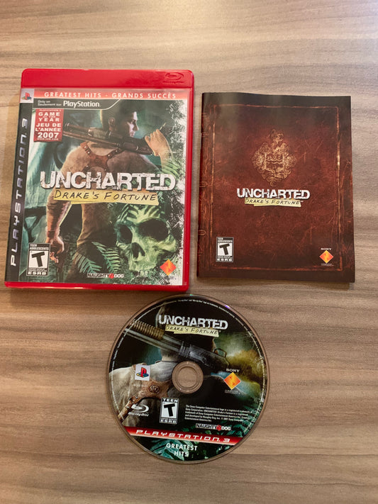 PiXEL-RETRO.COM : SONY PLAYSTATION 3 (PS3) COMPLET CIB BOX MANUAL GAME NTSC UNCHARTED DRAKE'S FORTUNE